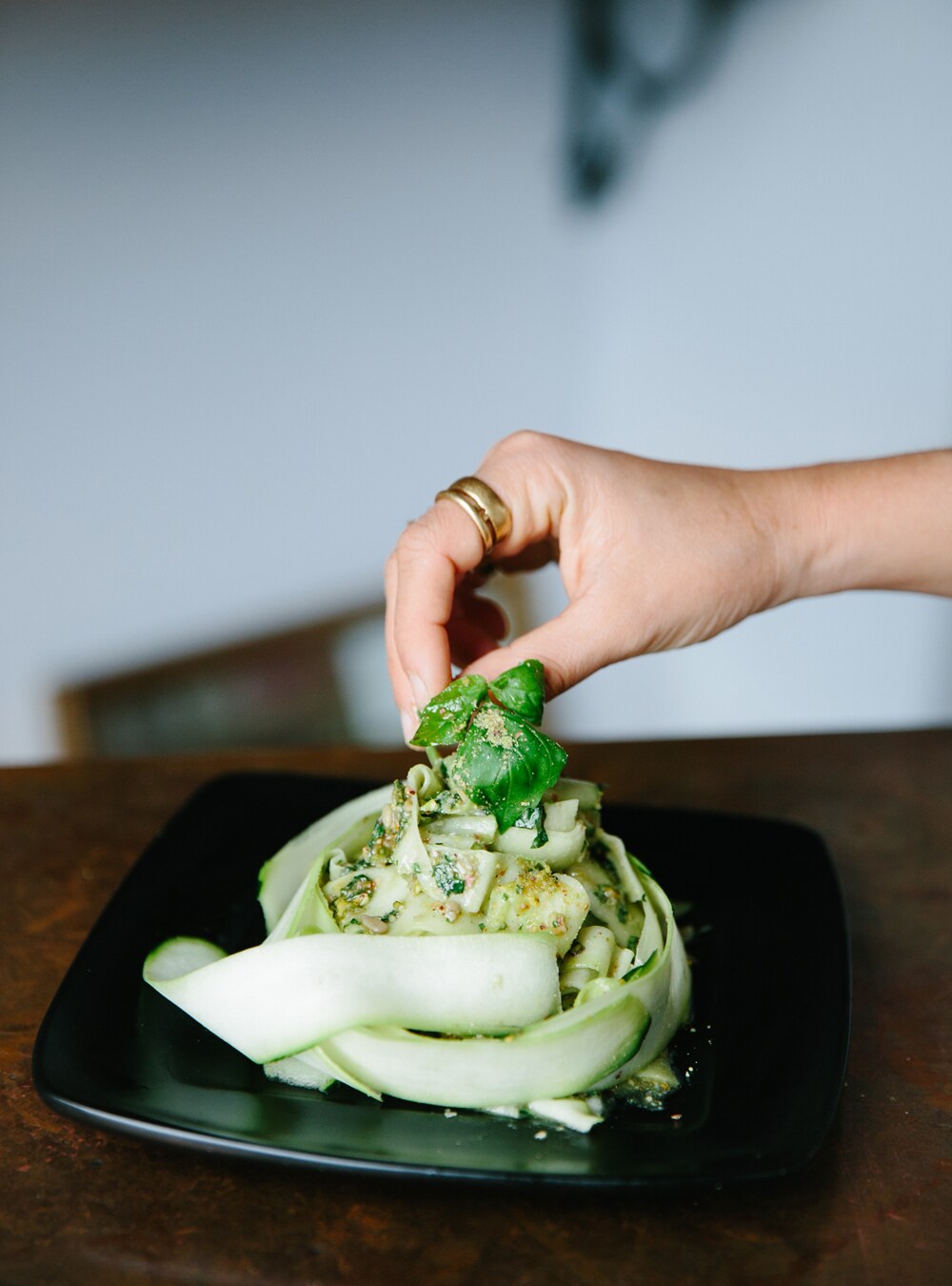 FERNANDA’S 5-INGREDIENT ZUCCHINI NOODLES WITH HOMEMADE PESTO