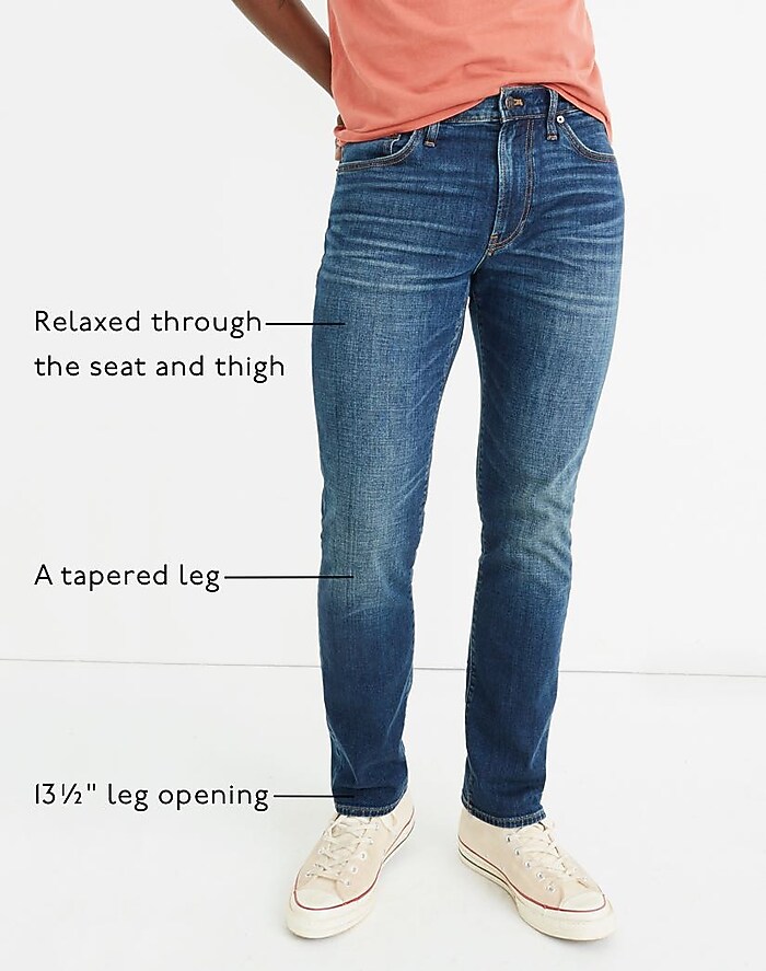 Men's Athletic Slim Authentic Flex Jeans in Enid Wash Madewell