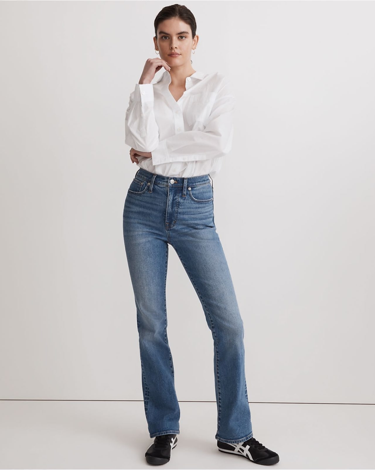 The Curvy Perfect Vintage Jean in Bradwell Wash: Ripped Edition