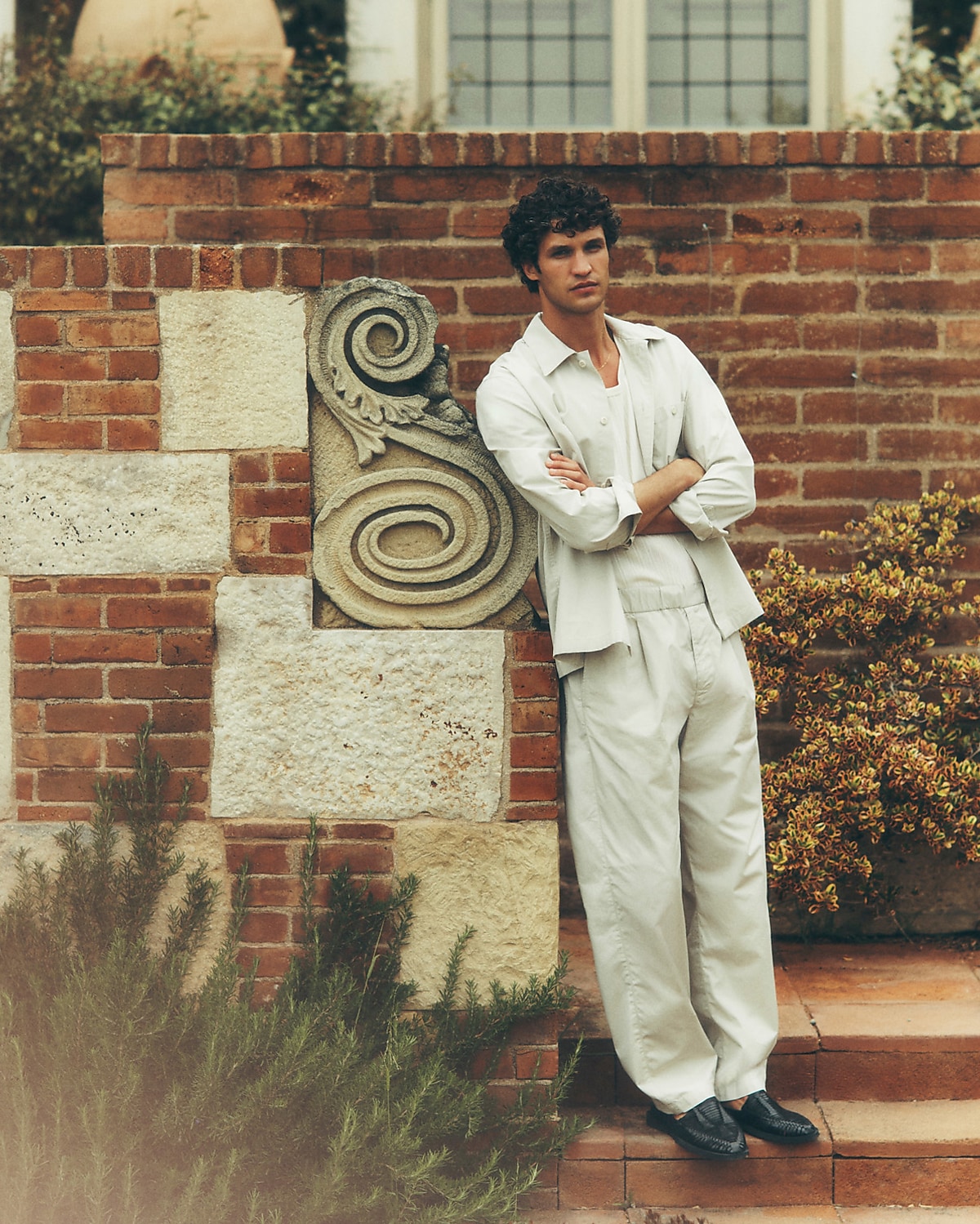 women wearing a button down shirt