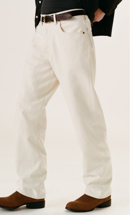 White & Ecru Denim