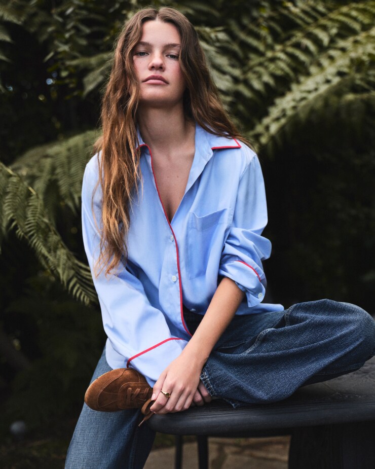 Four-Pack Knotted Velvet Hair Ties | Madewell display picture 3