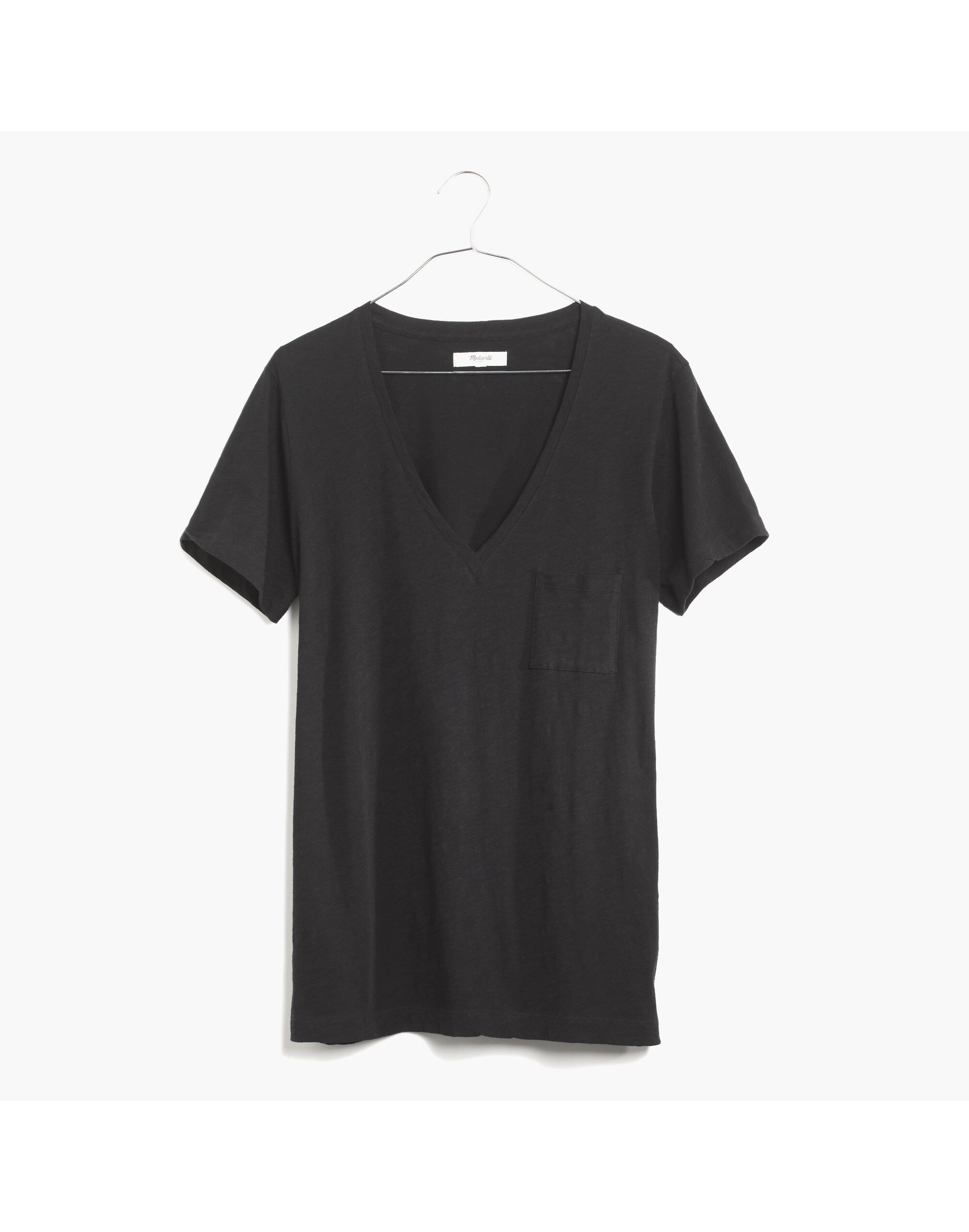 Whisper Cotton V-Neck Pocket Tee