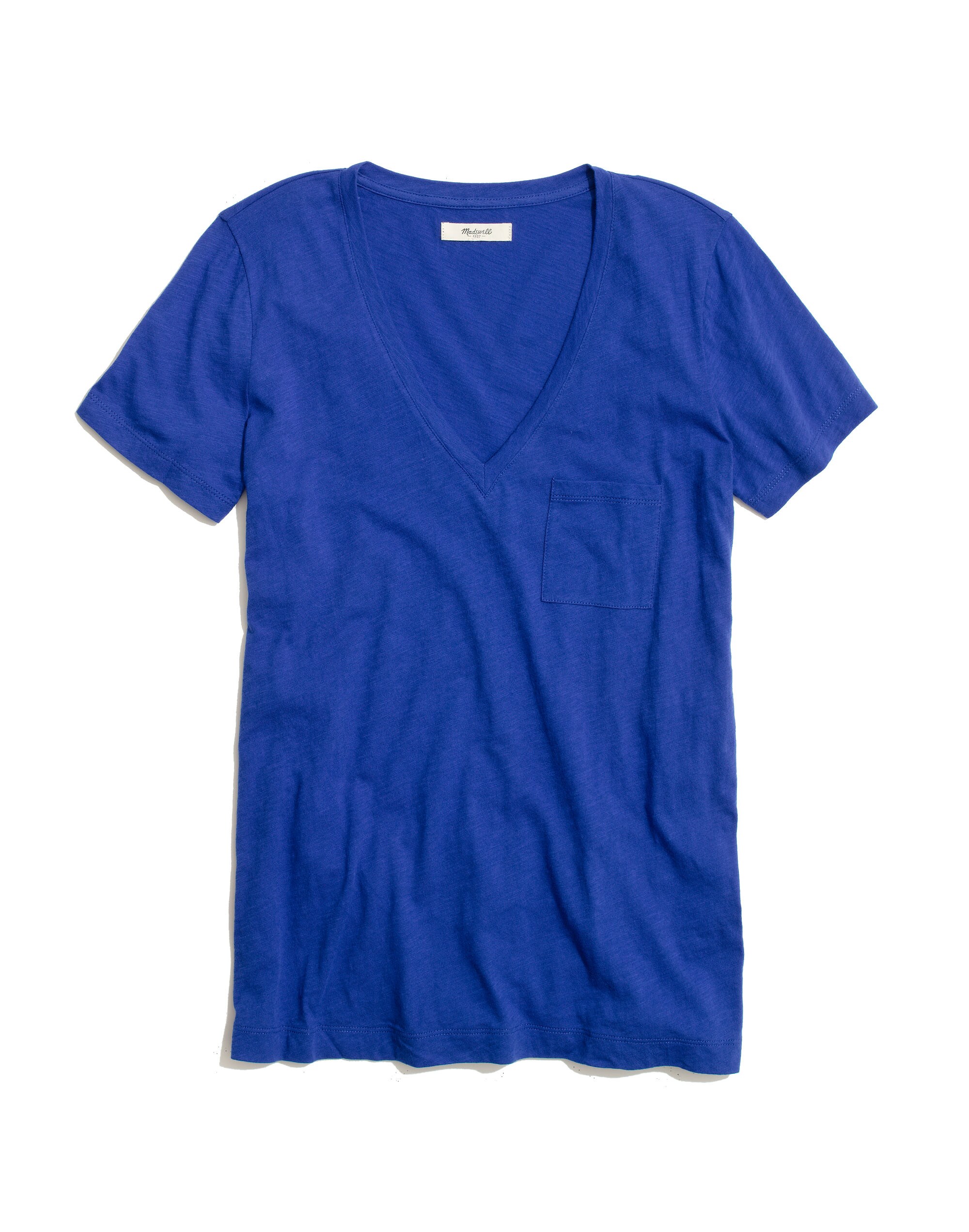 Whisper Cotton V-Neck Pocket Tee