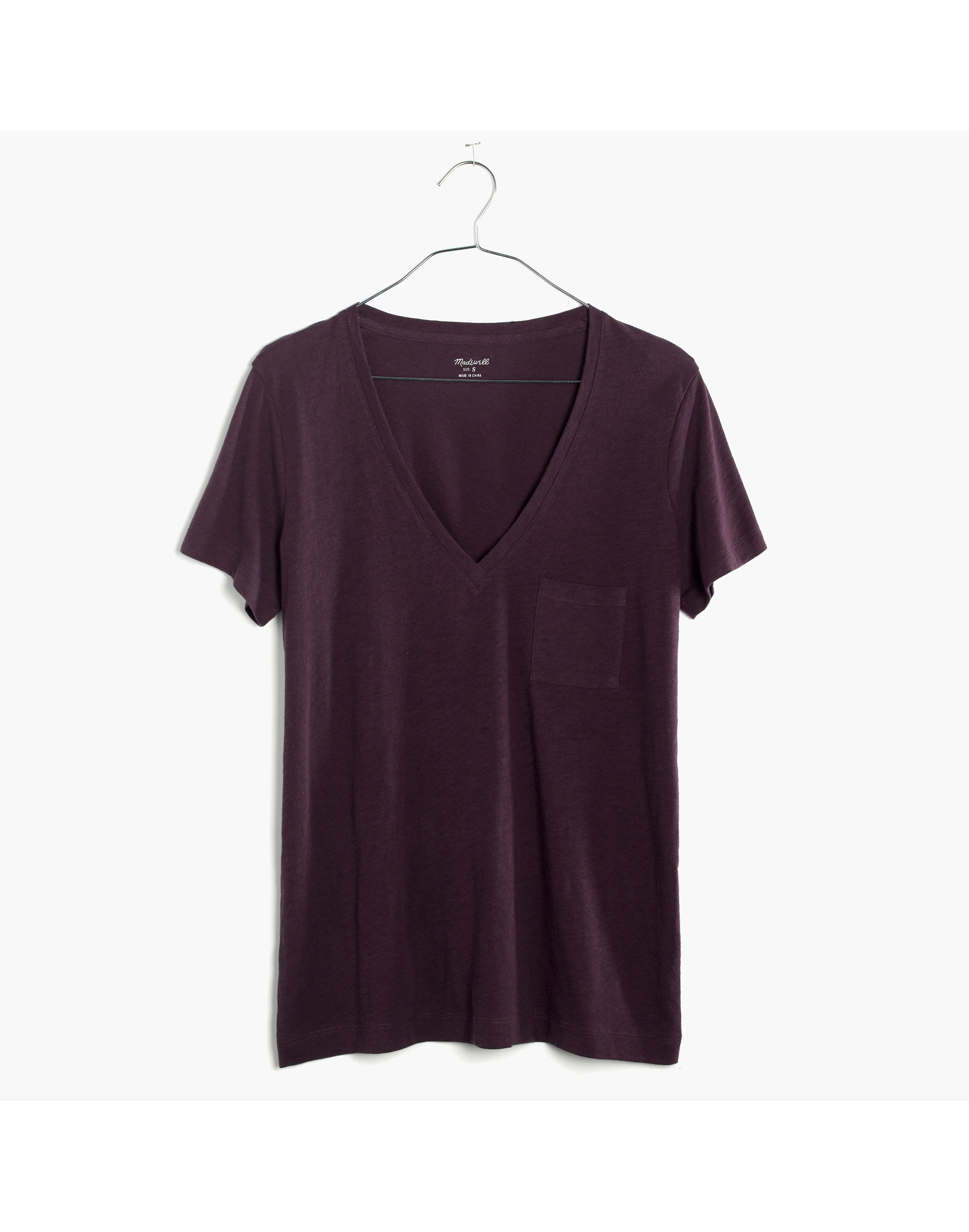 Whisper Cotton V-Neck Pocket Tee