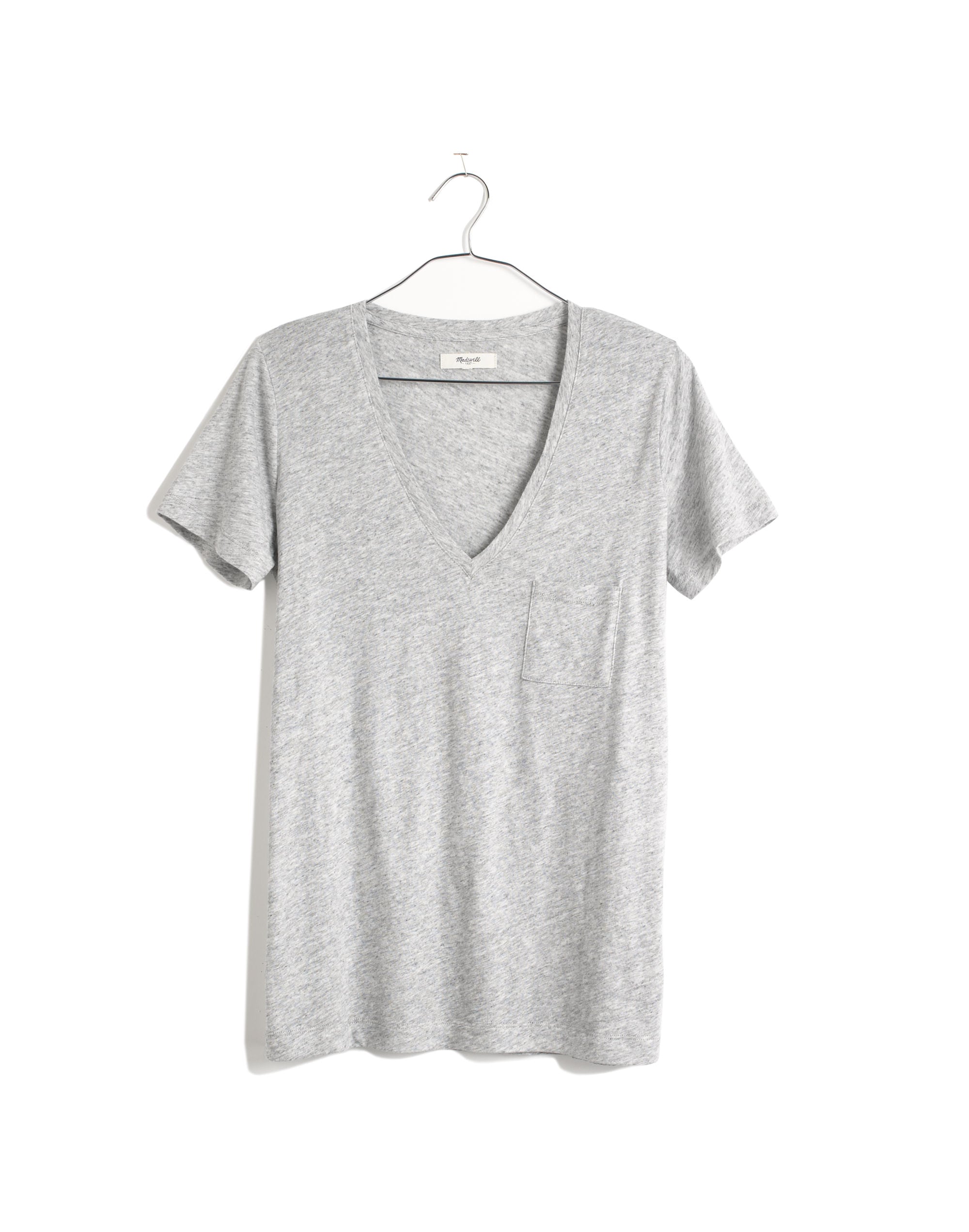 Whisper Cotton V-Neck Pocket Tee