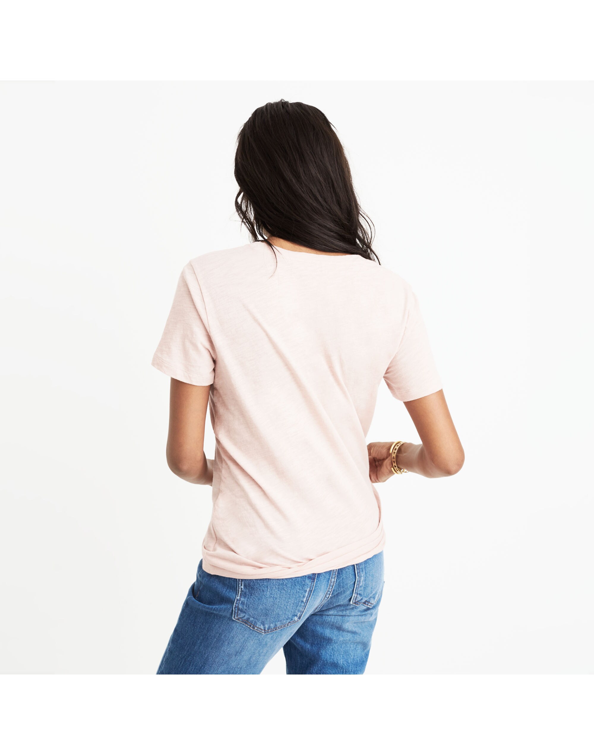 Whisper Cotton V-Neck Pocket Tee