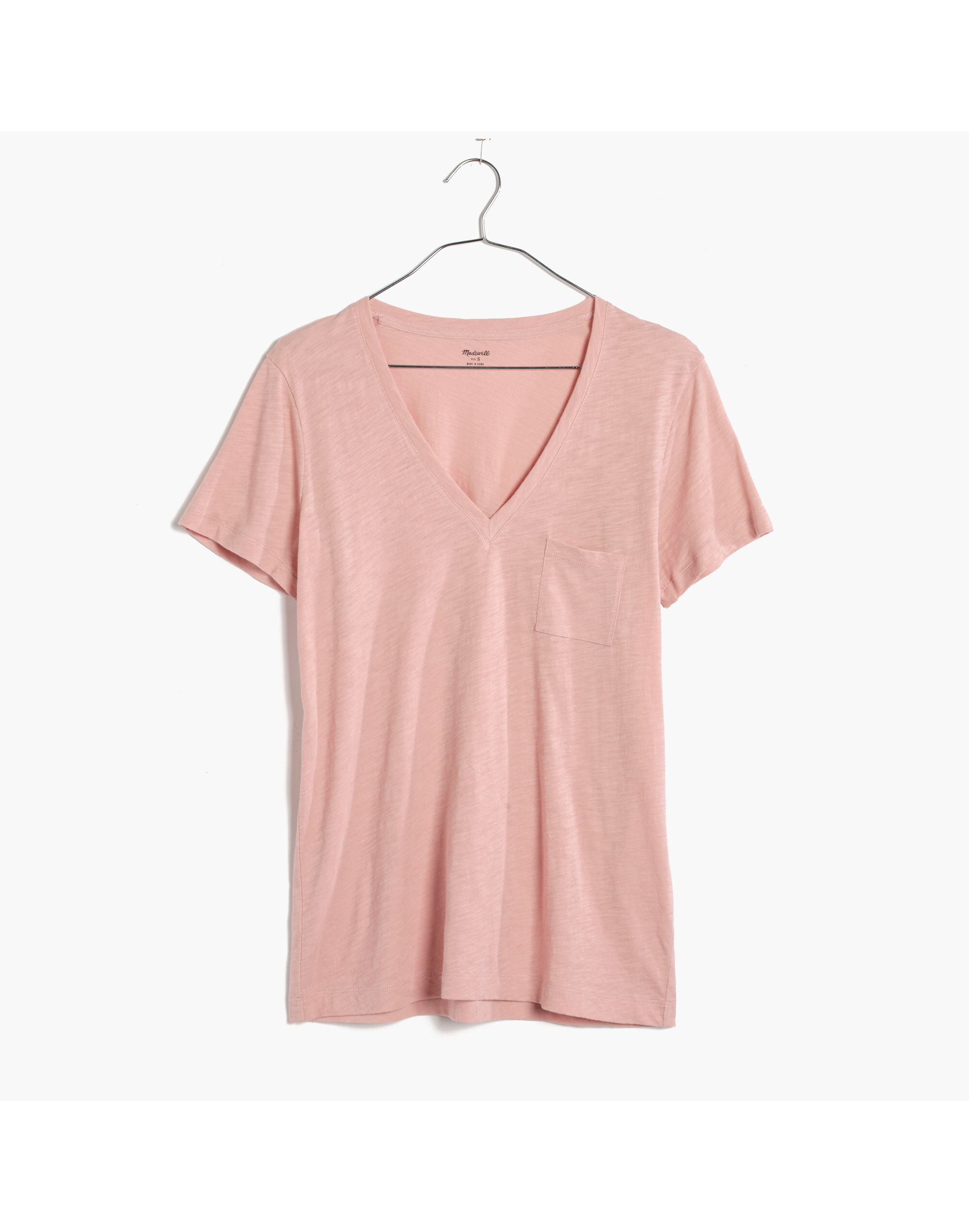 Whisper Cotton V-Neck Pocket Tee
