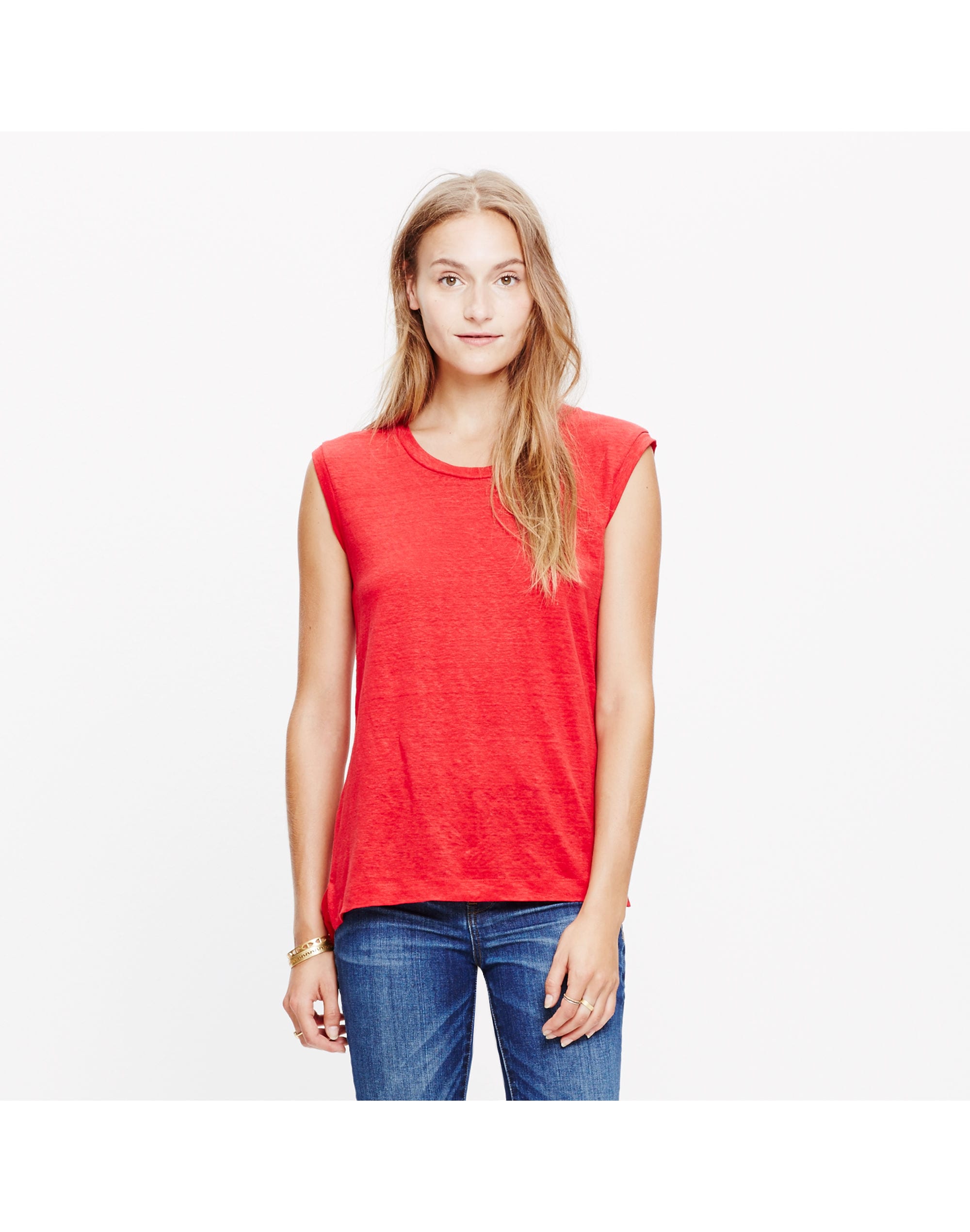 Modern Linen Muscle Tee