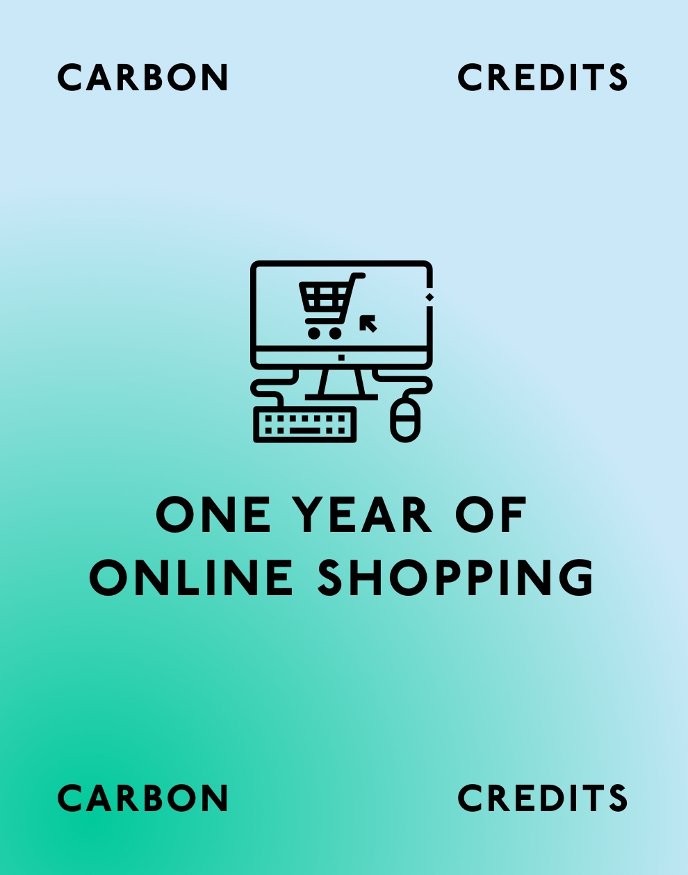 Carbon Credits for One Year of Online Shopping
