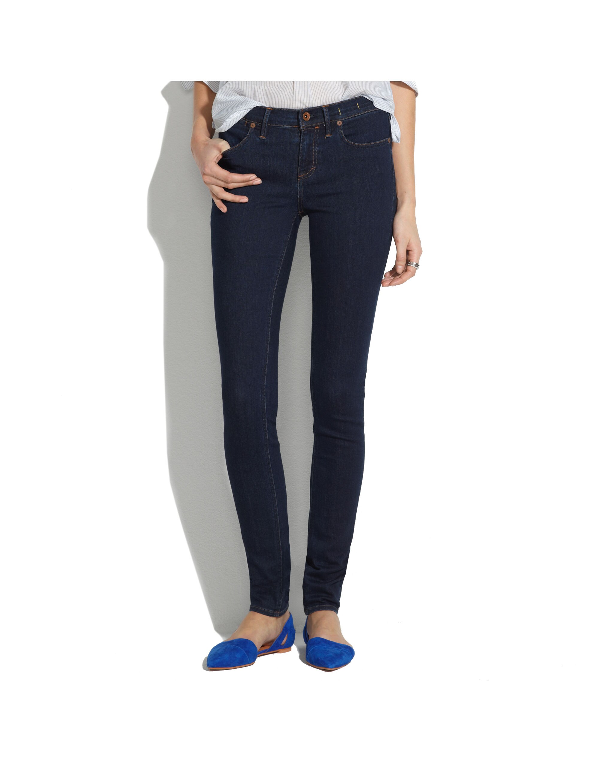 8" Skinny Jeans in Madewell Rinse
