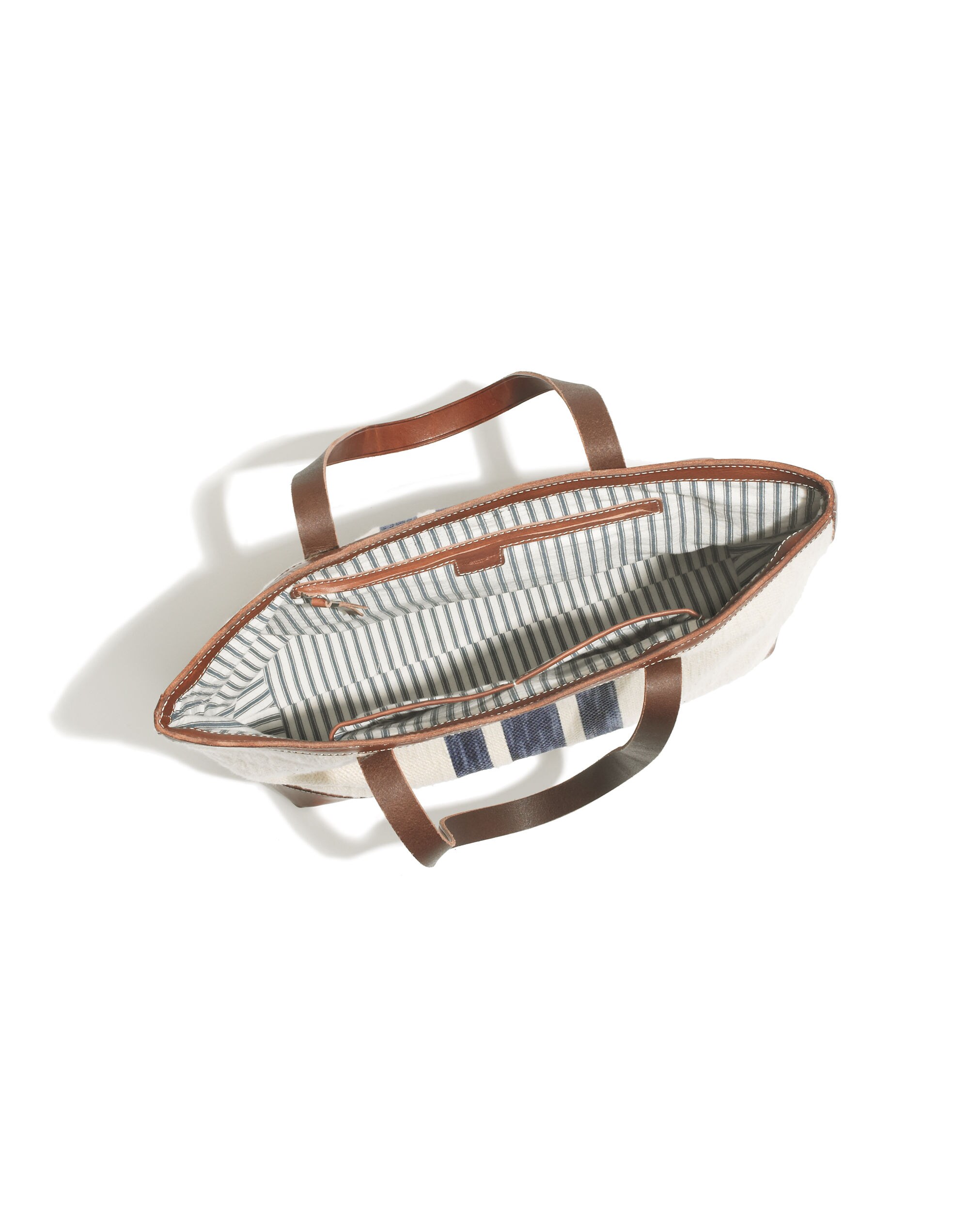 The Transport Tote in Surf Stripe