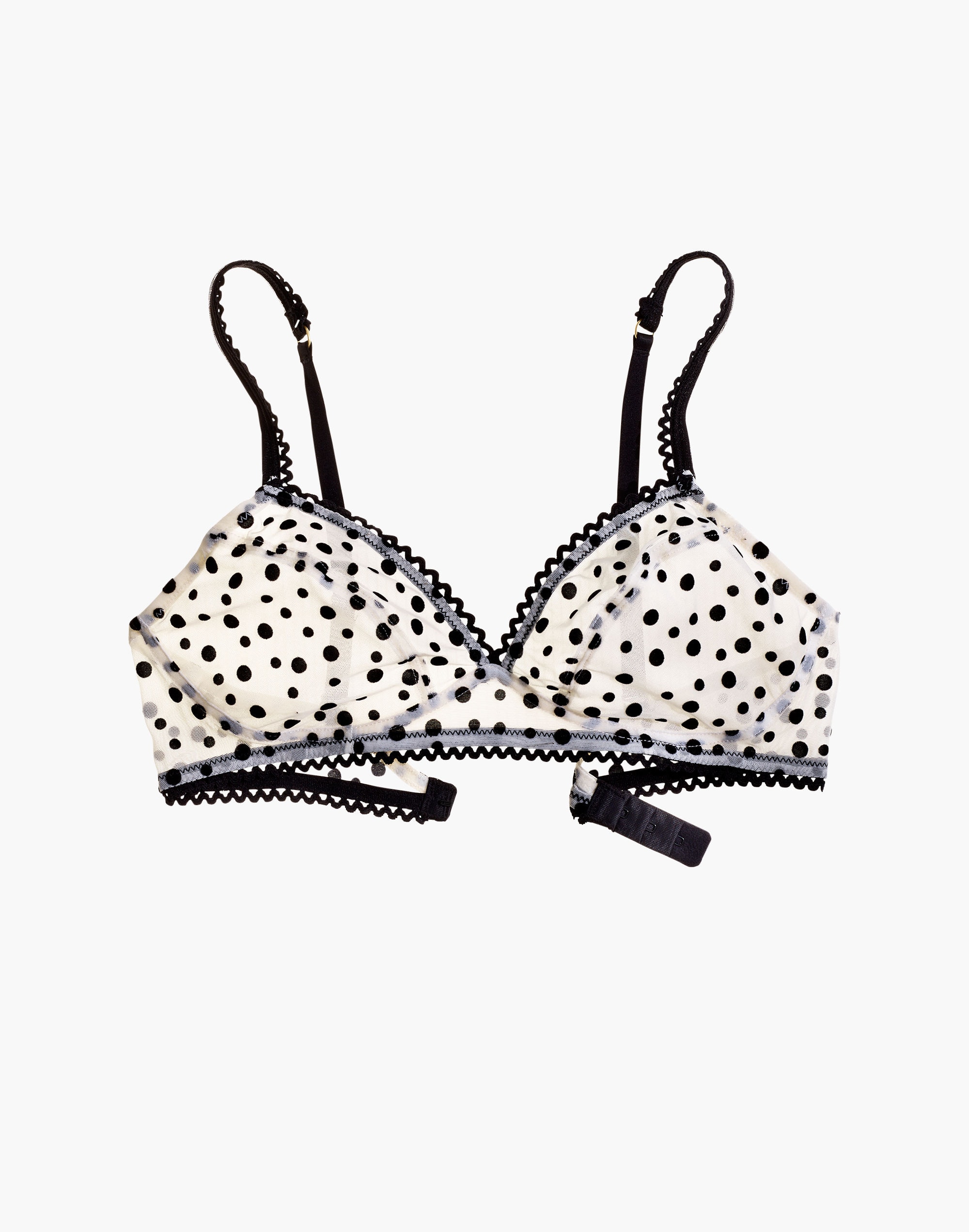 Flocked Dots Camila Bralette