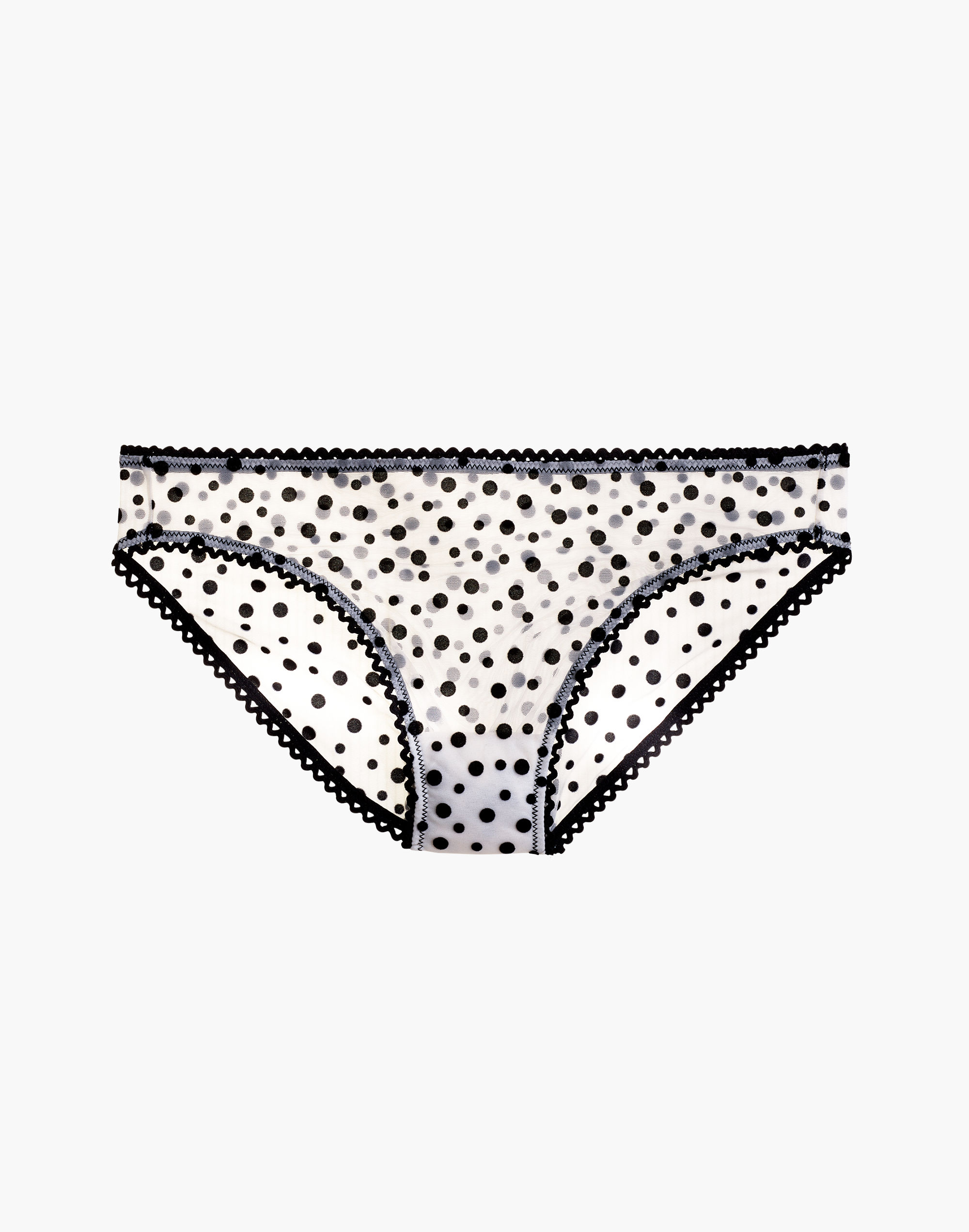 Flocked Dot Bikini