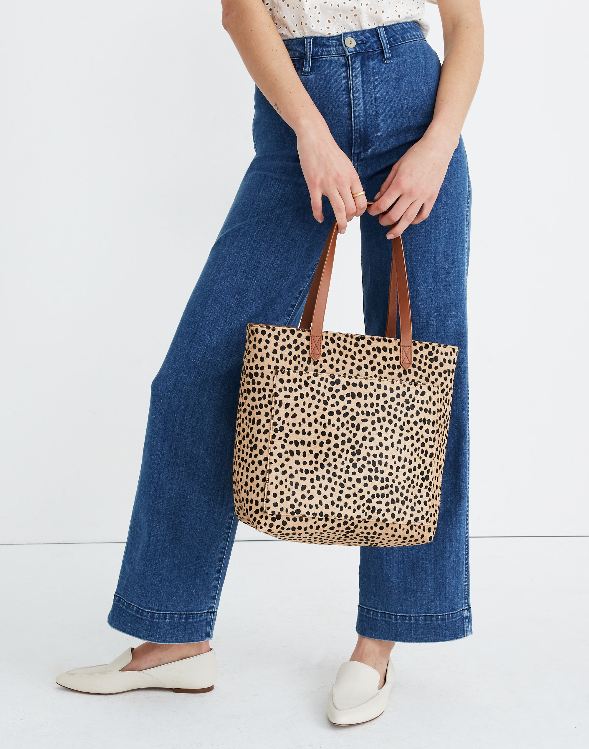 The Medium Transport Tote: Printed Calf Hair Edition
