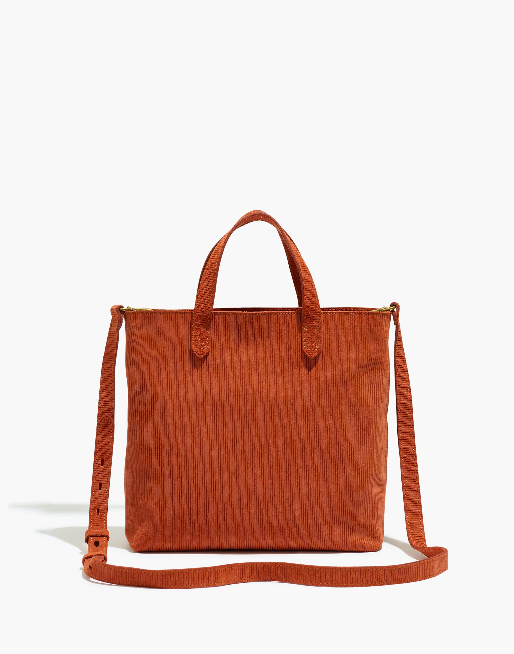 The Zip-Top Transport Crossbody: Corduroy Suede Edition