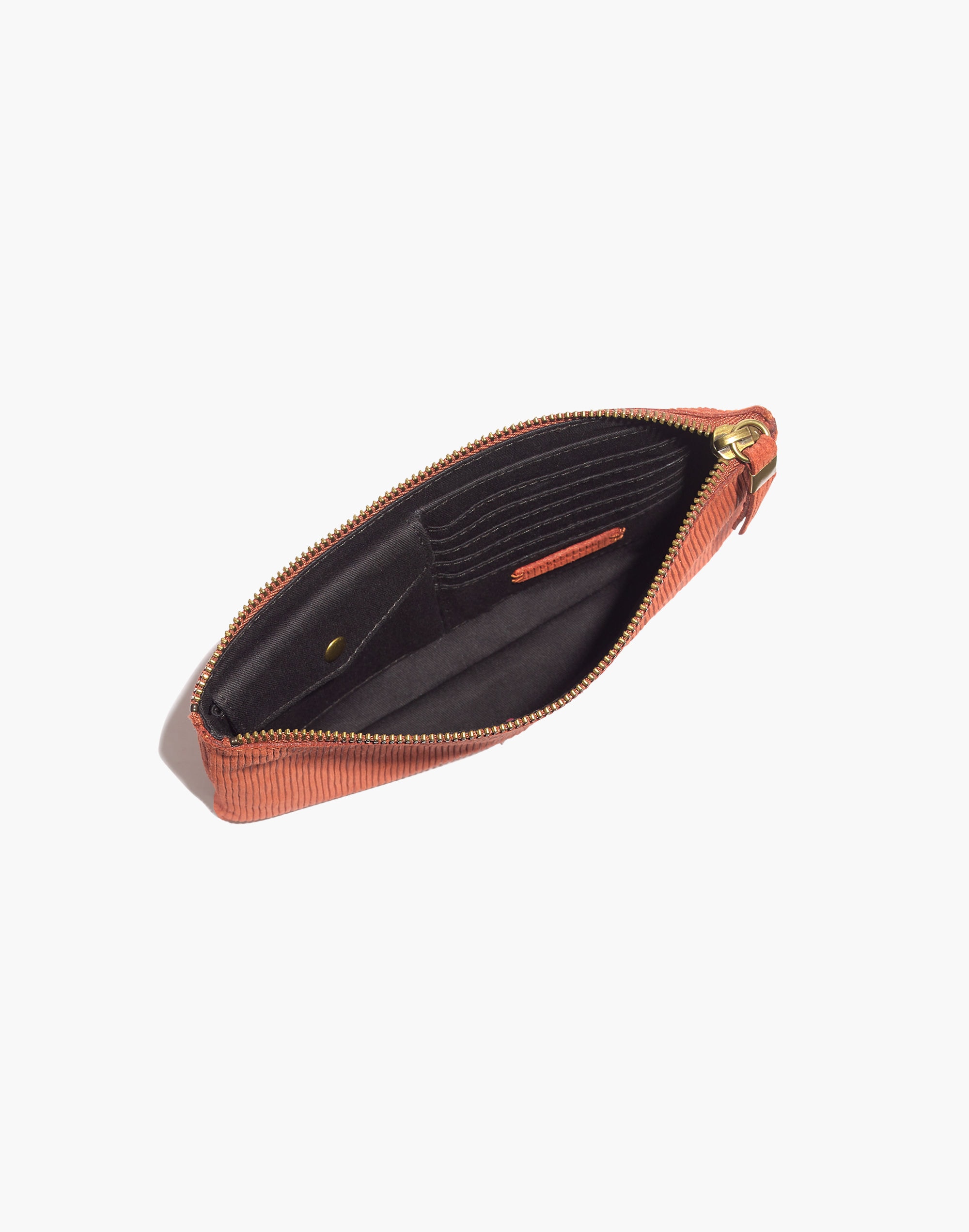 The Pouch Clutch in Corduroy Suede