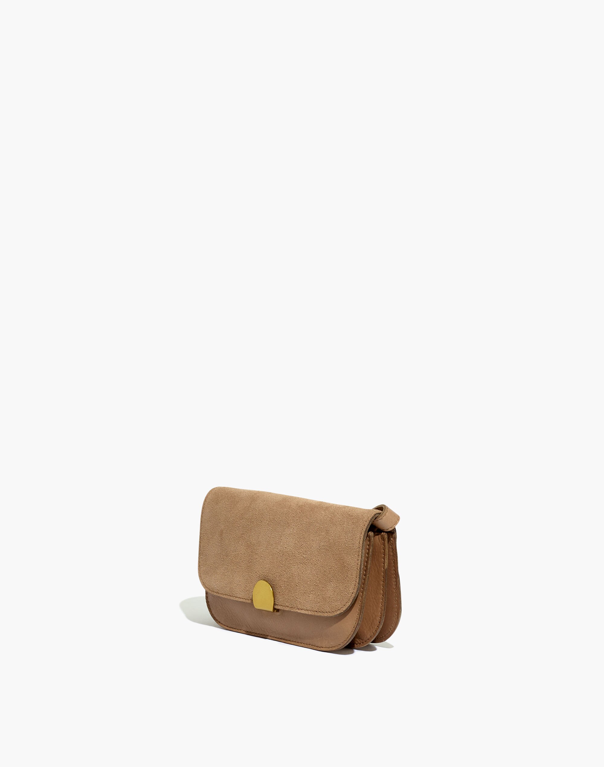 The Abroad Convertible Crossbody Bag in Suede