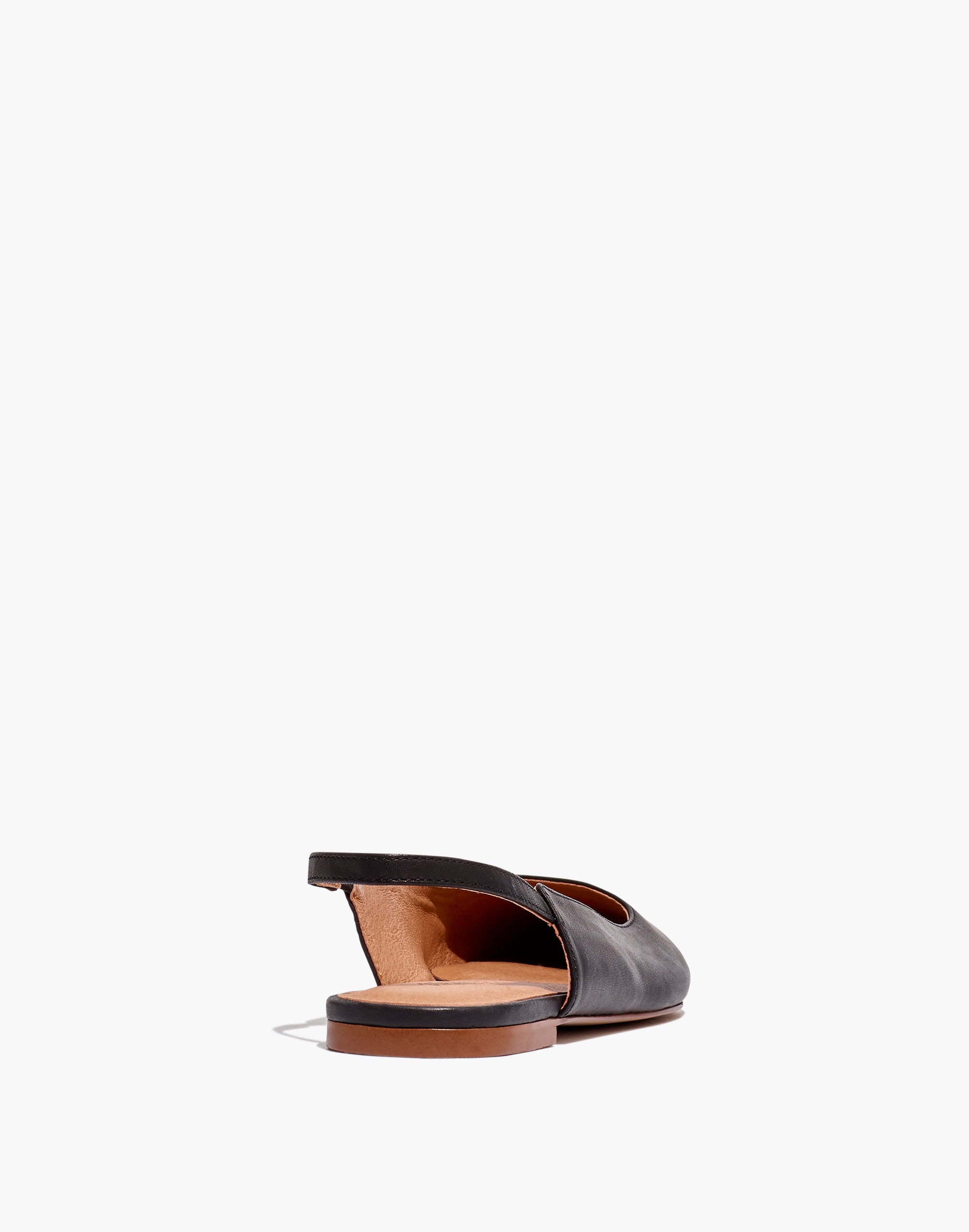 The Margot Slingback Flat in Leather