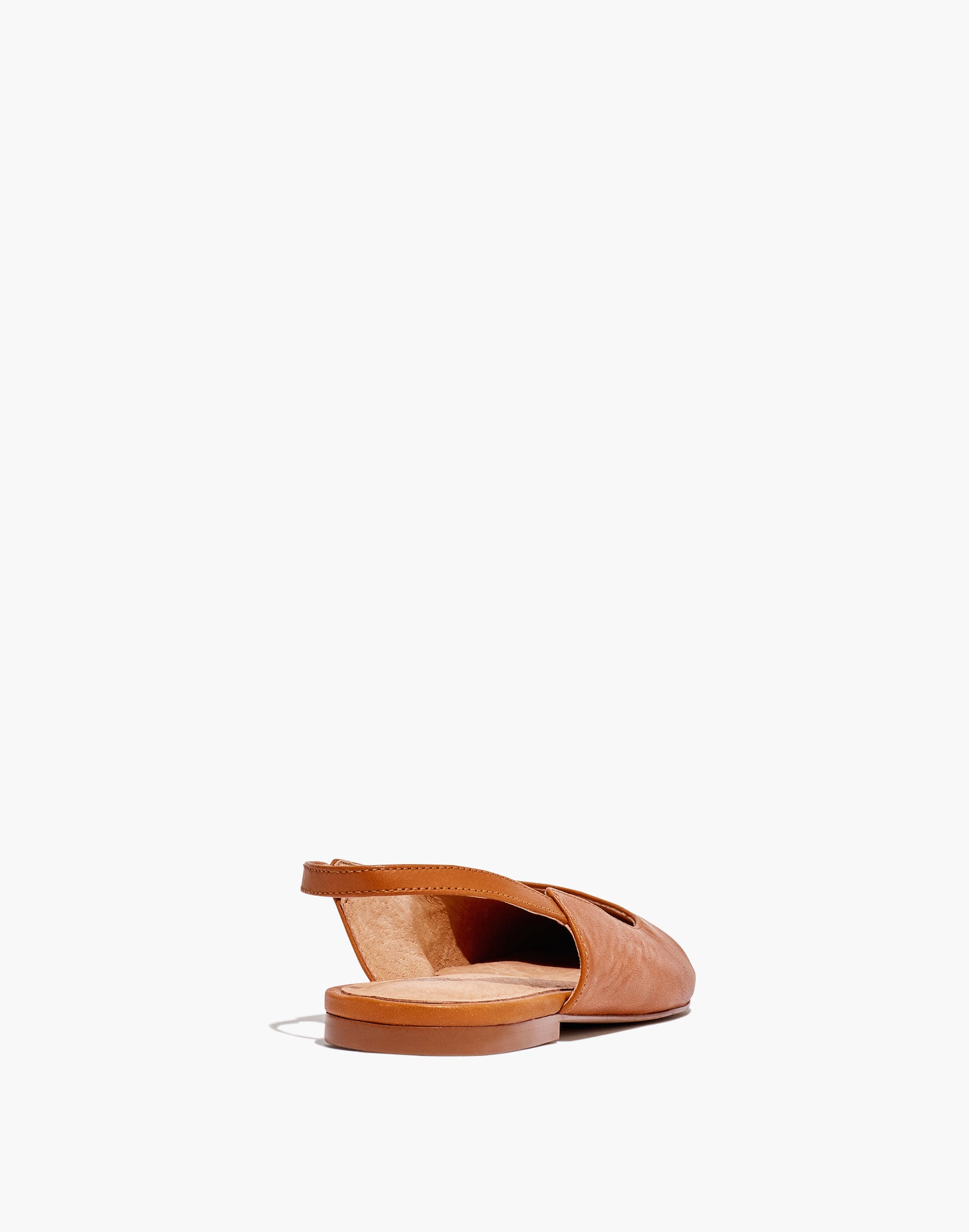 The Margot Slingback Flat in Leather