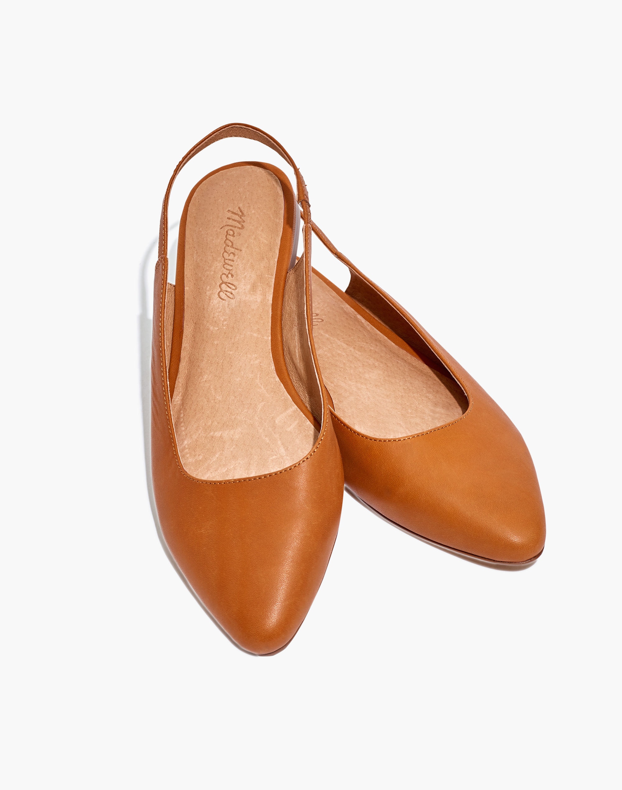The Margot Slingback Flat in Leather