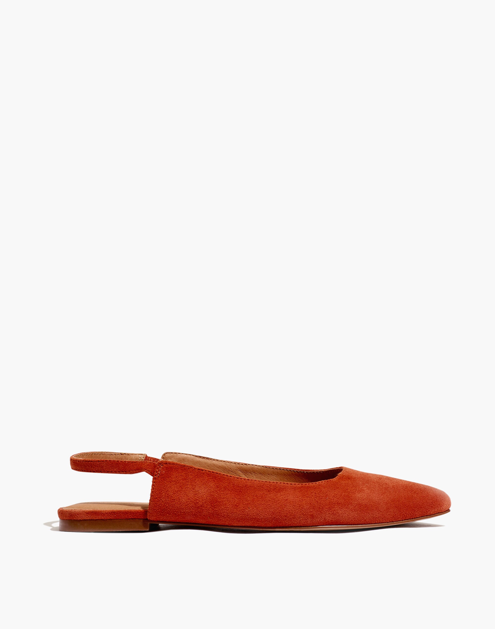 The Margot Slingback Flat in Suede