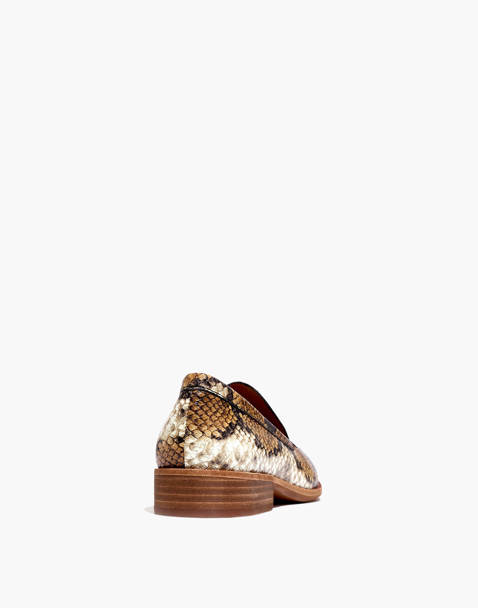 The Frances Loafer in Snake Embossed Leather