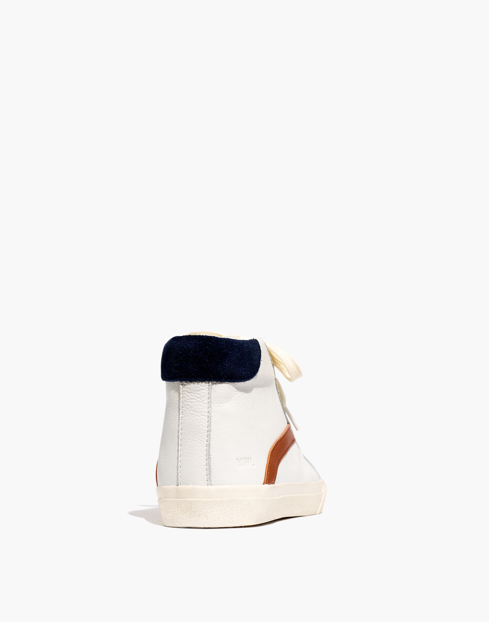 Sidewalk High-Top Sneakers in Colorblock Leather