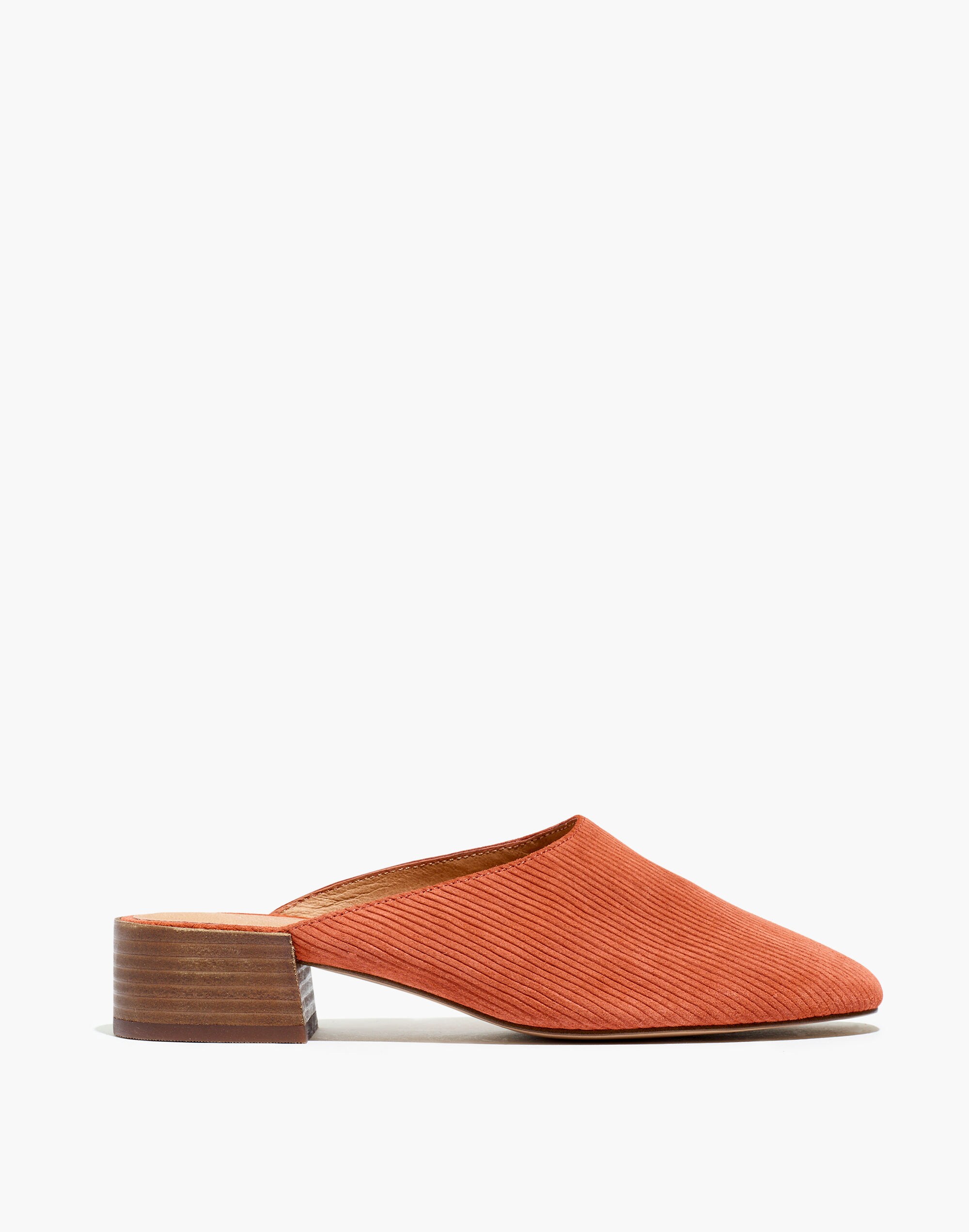 The Alicia Mule in Corduroy Suede