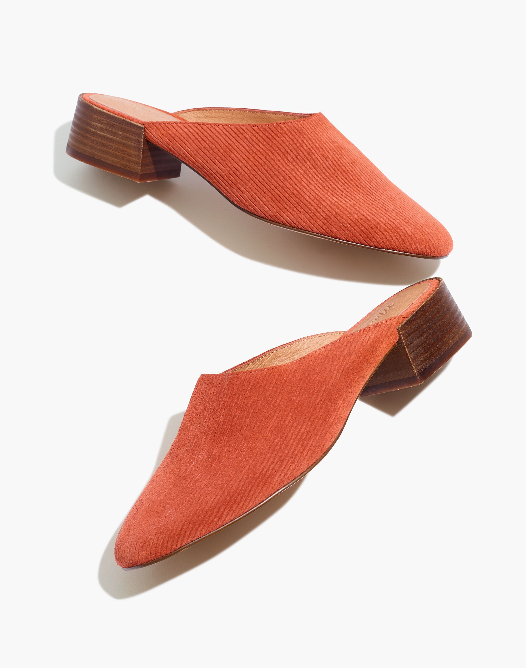 The Alicia Mule in Corduroy Suede