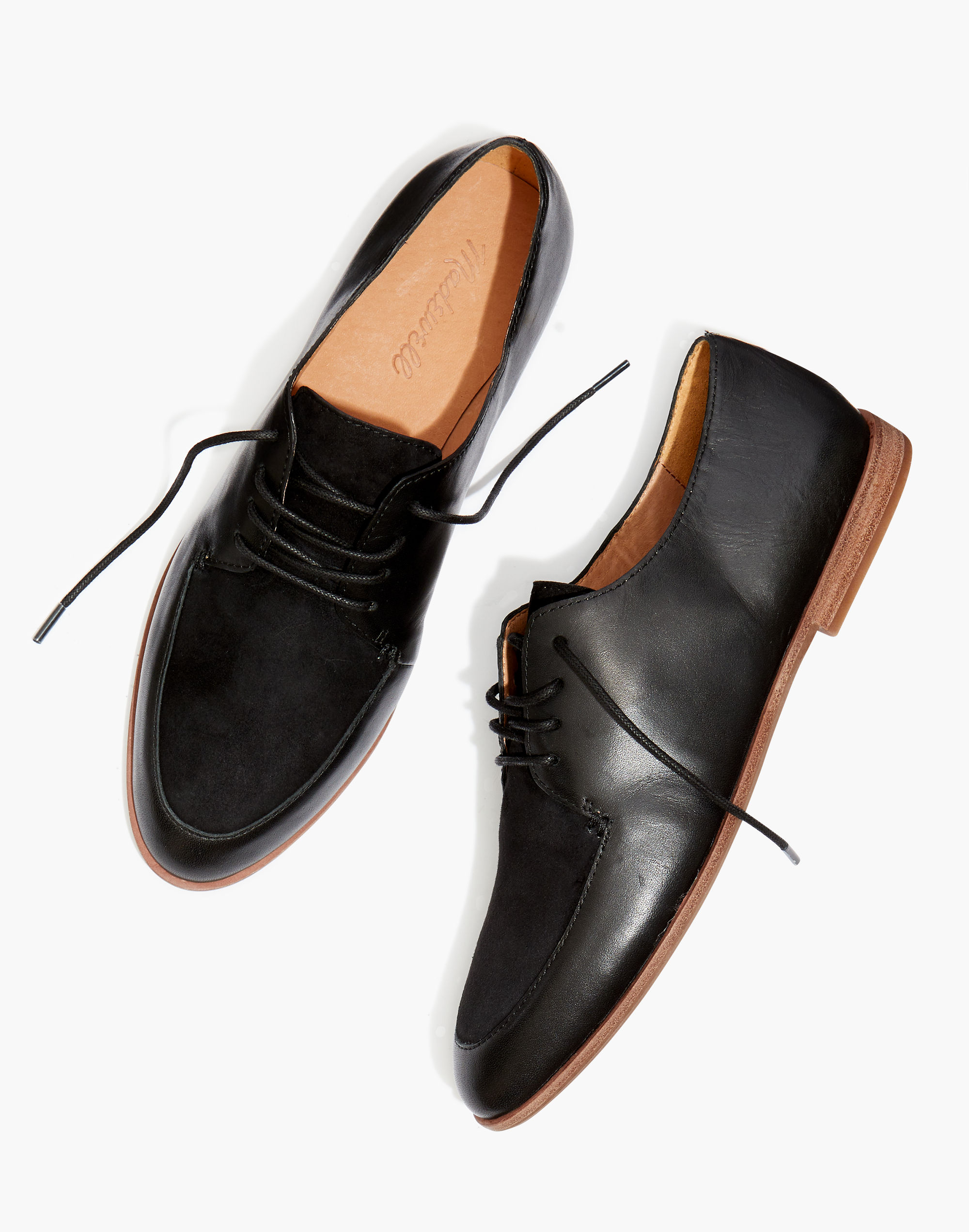 the alex oxford in leather and suede