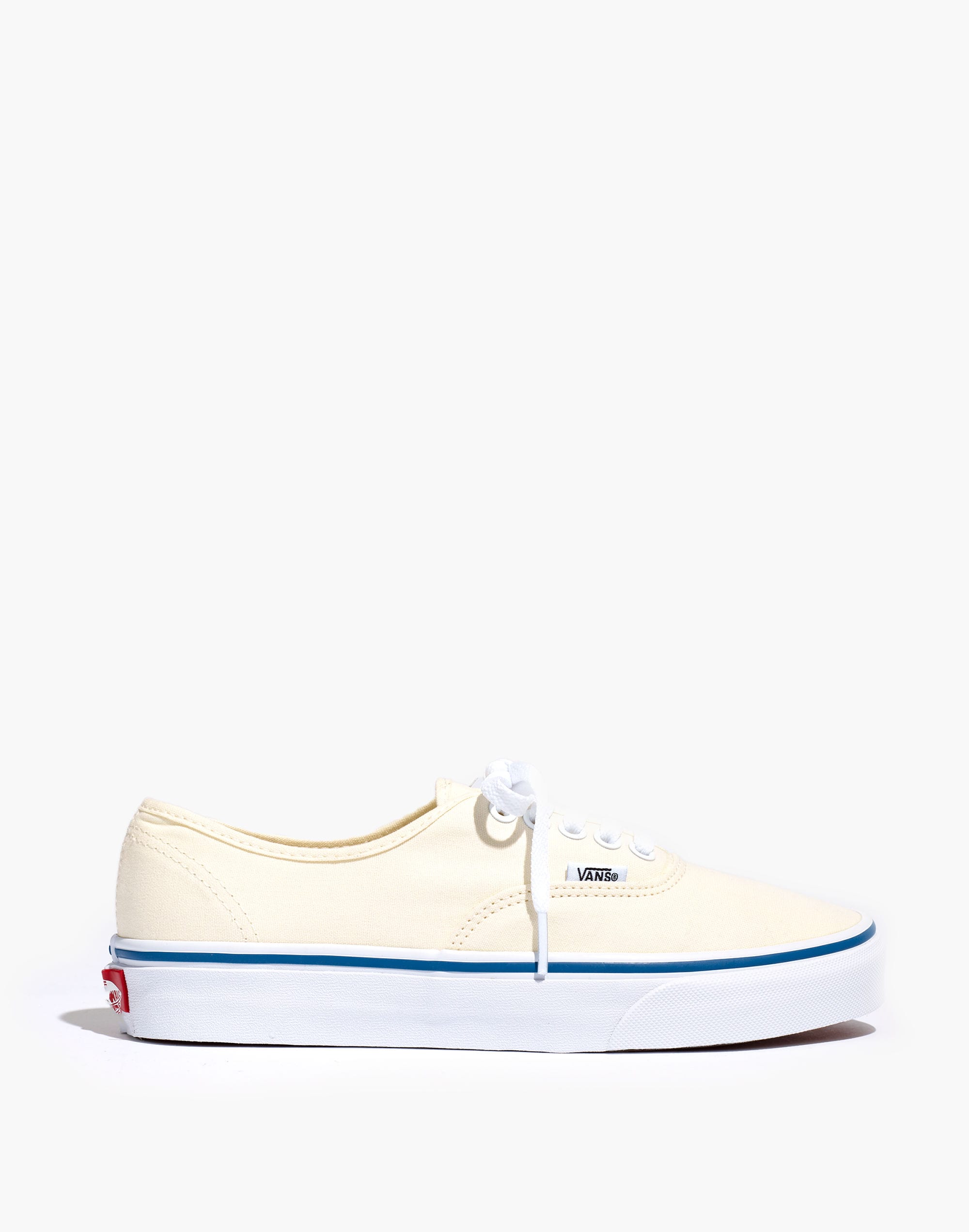 Vans&reg; Unisex Authentic Lace-Up Sneakers in White Canvas