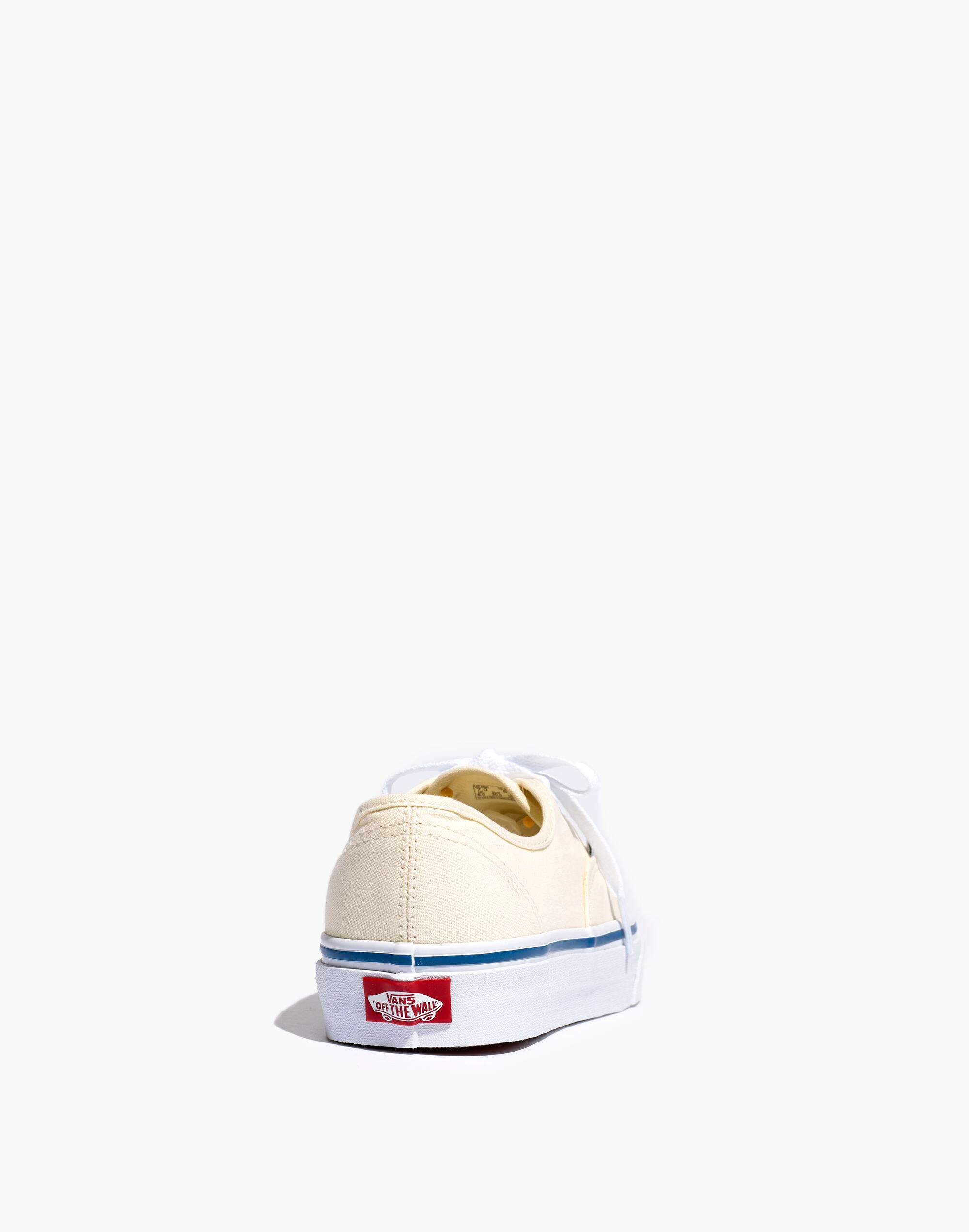 Vans&reg; Unisex Authentic Lace-Up Sneakers in White Canvas
