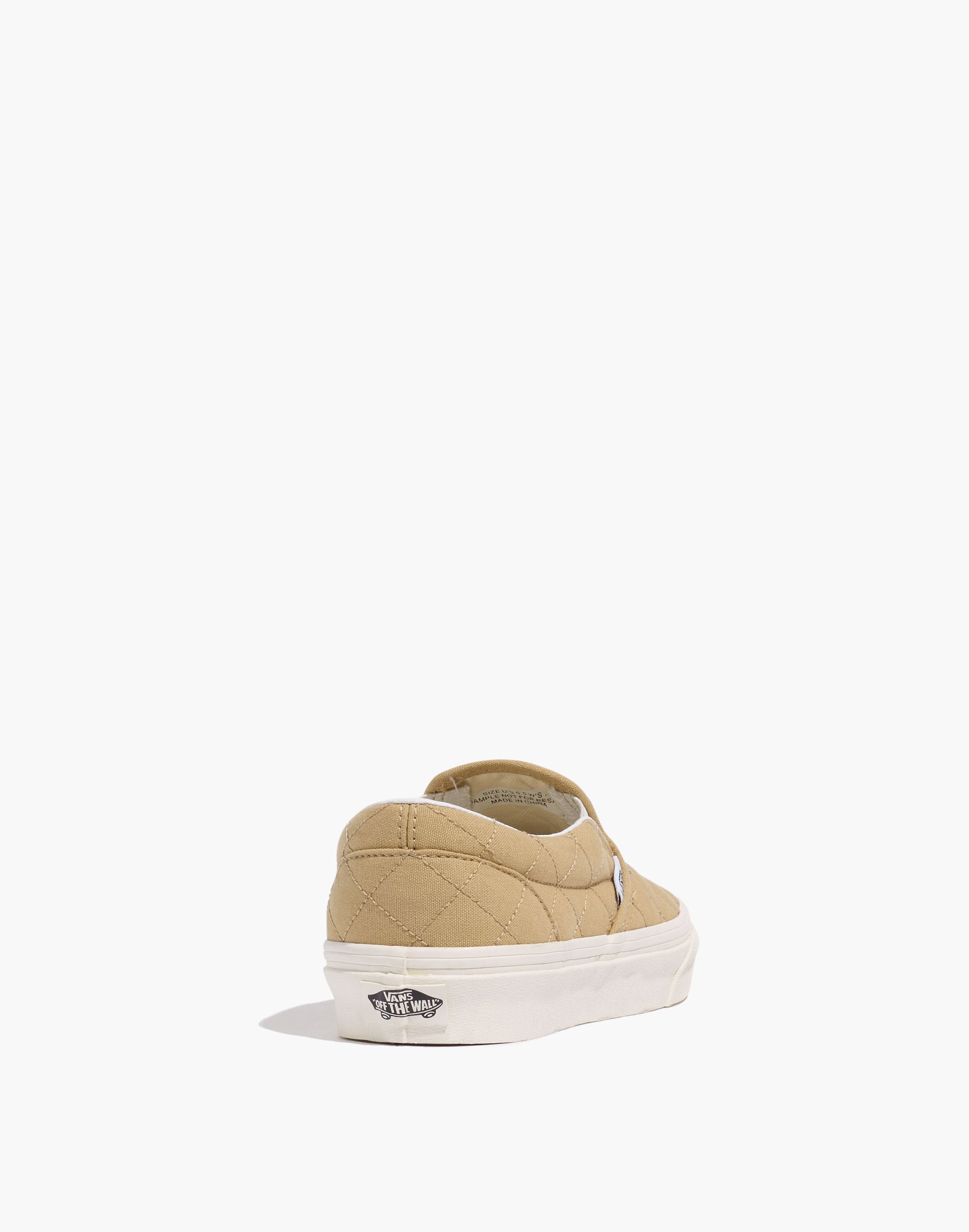 Madewell x Vans&reg; Unisex Classic Slip-On Sneakers in Quilted Fabric