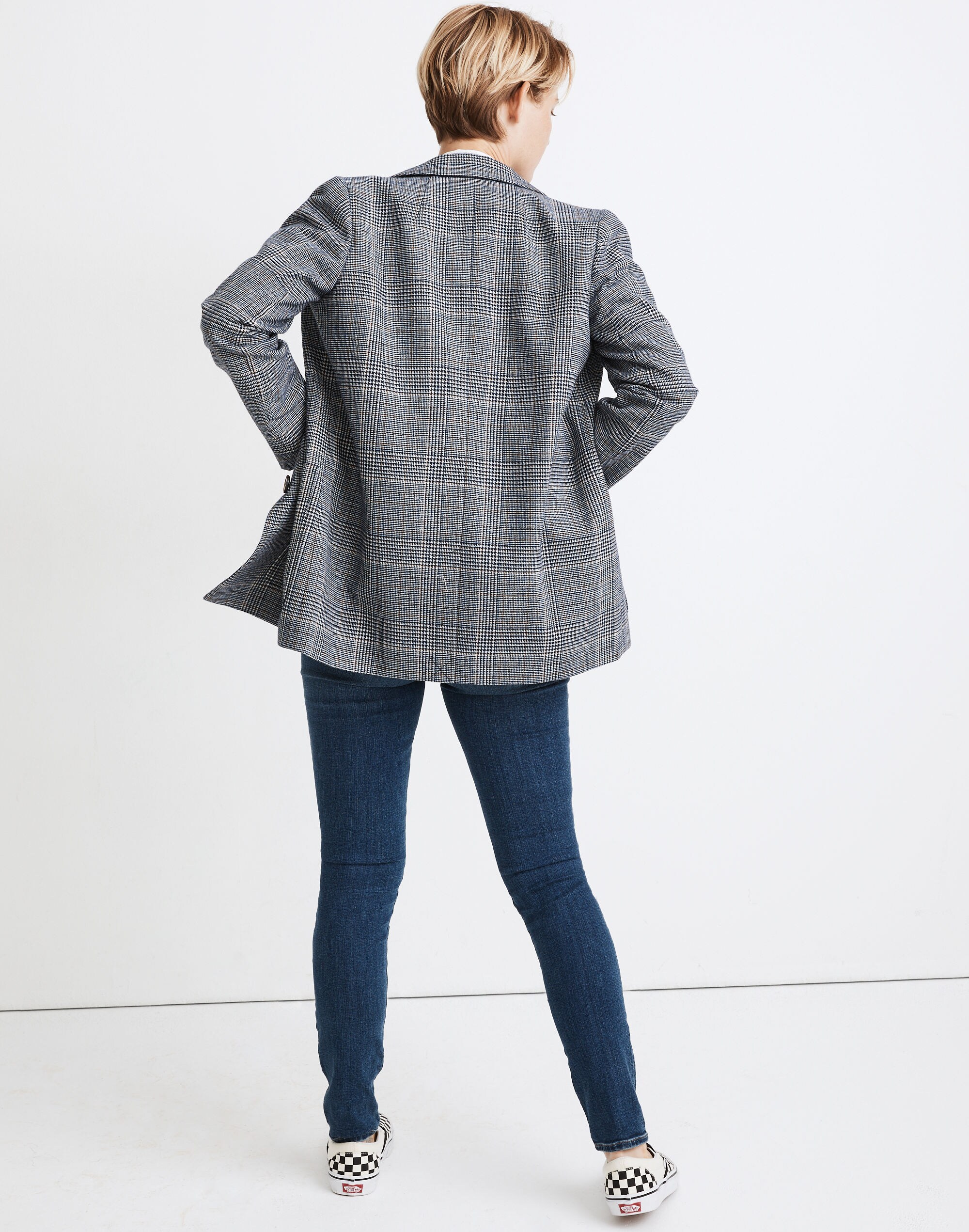 Dorset Blazer in Navy Glen Plaid