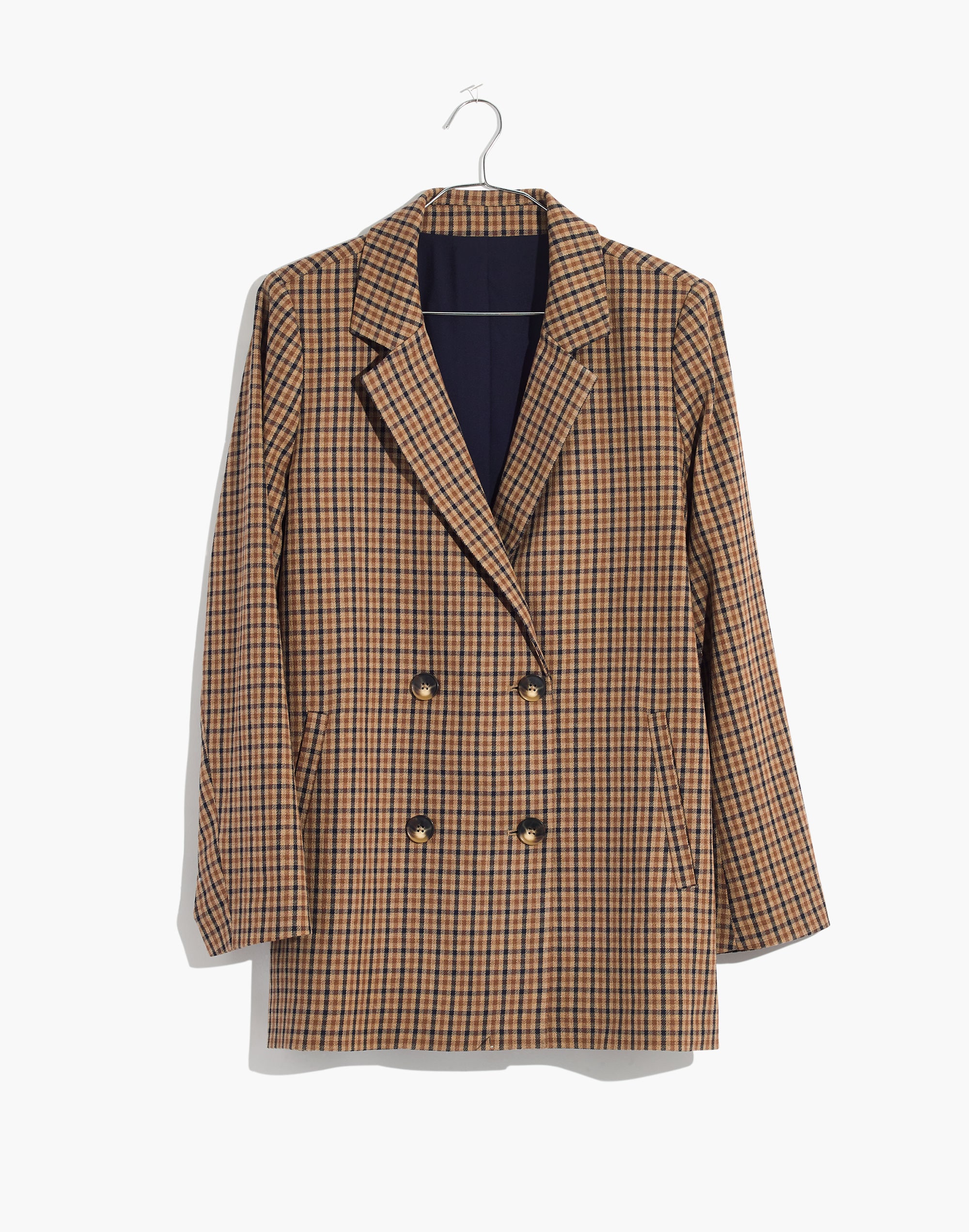 Caldwell Double-Breasted Blazer in Desert Check