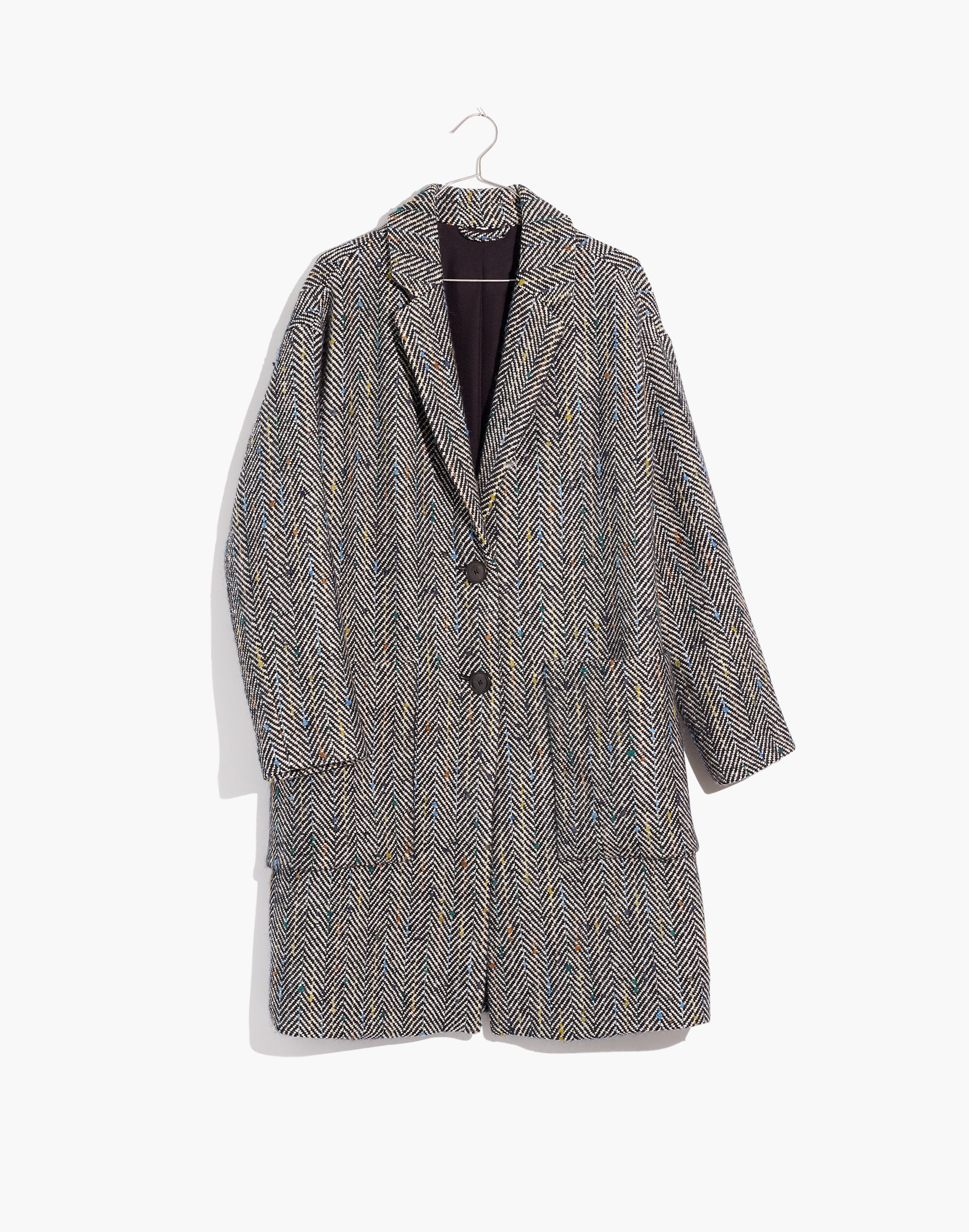 Elmcourt Coat in Flecked Herringbone