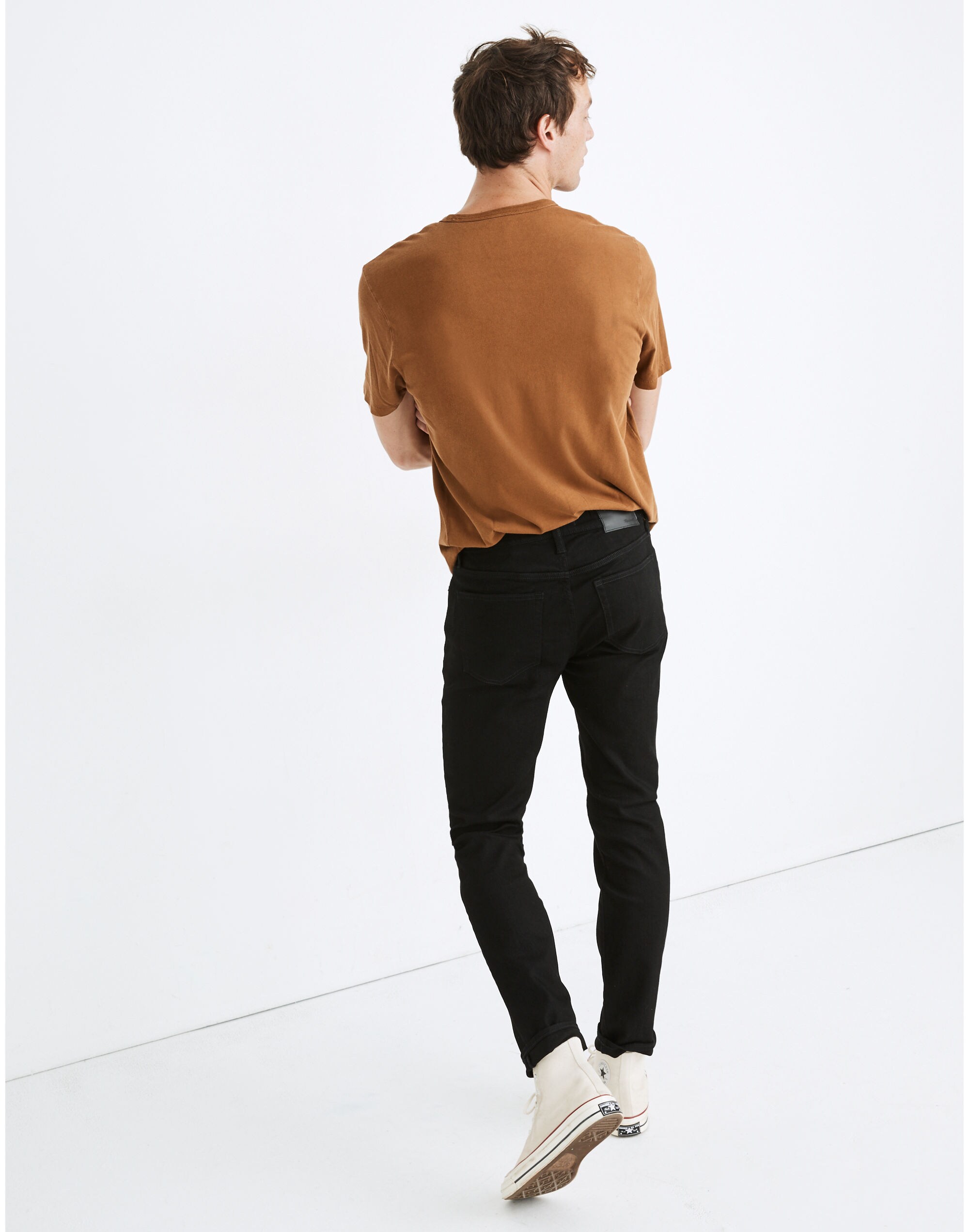 Athletic Slim Jeans in Black Wash