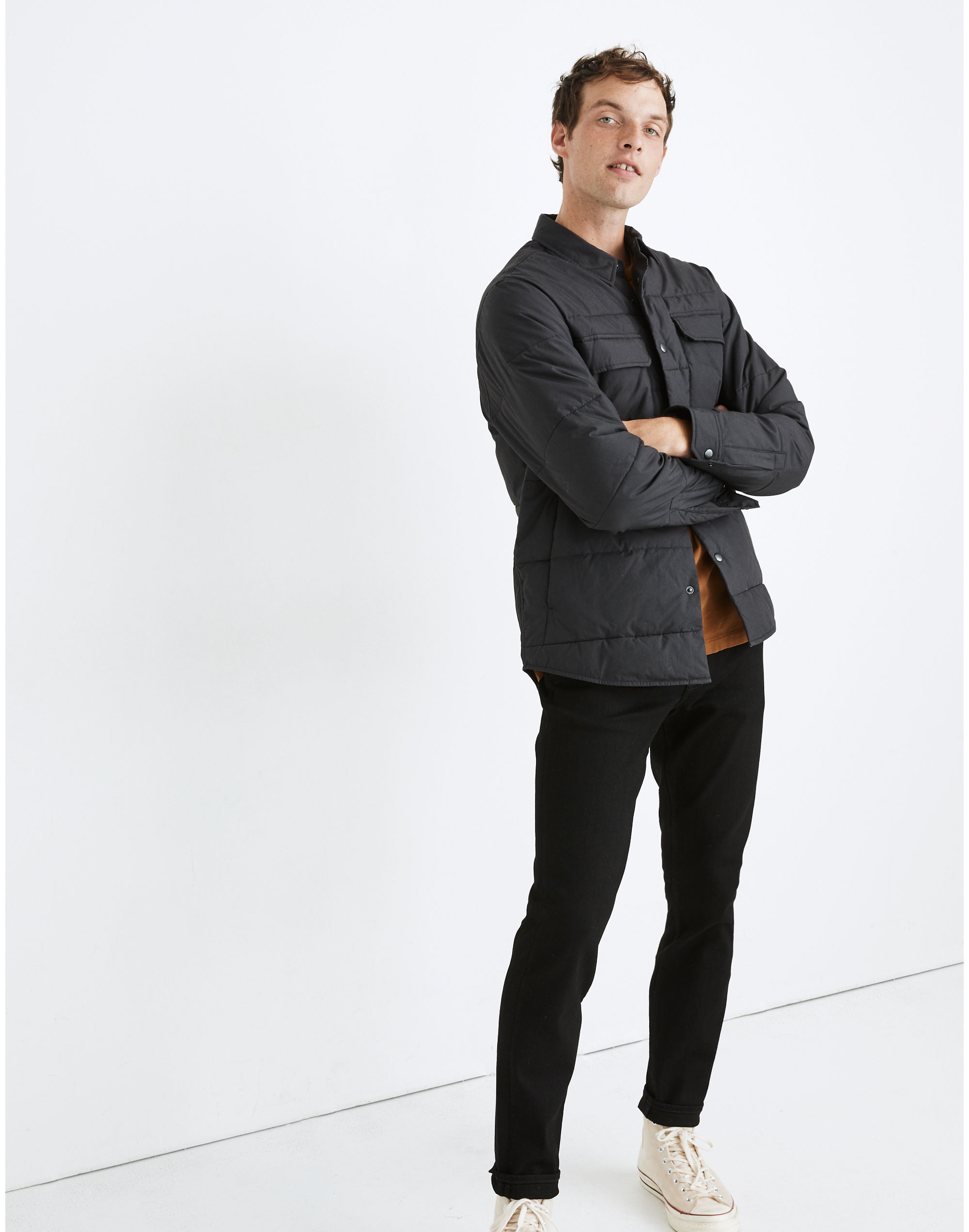 Athletic Slim Jeans in Black Wash