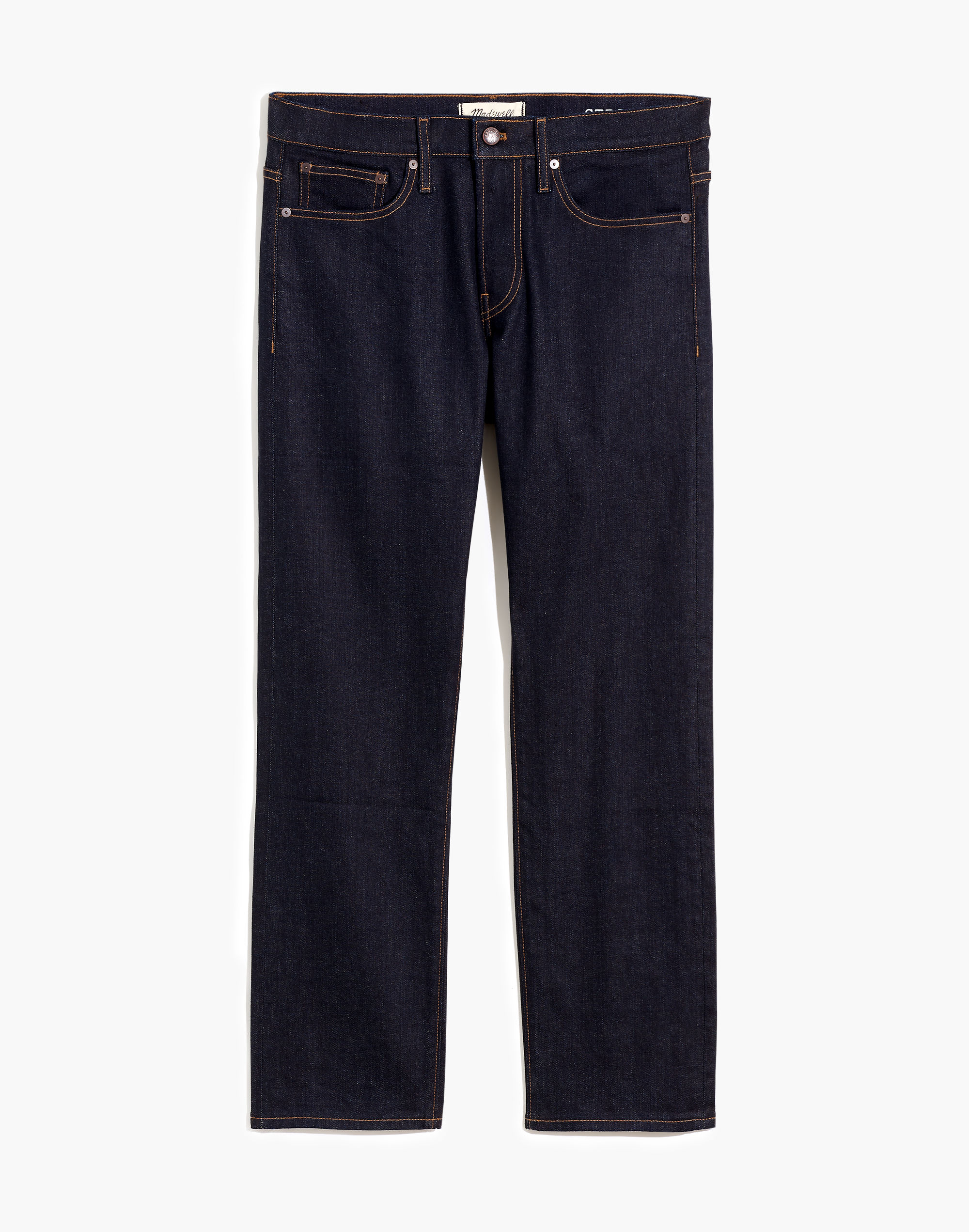 Straight Authentic Flex Selvedge Jeans in Resin Rinse