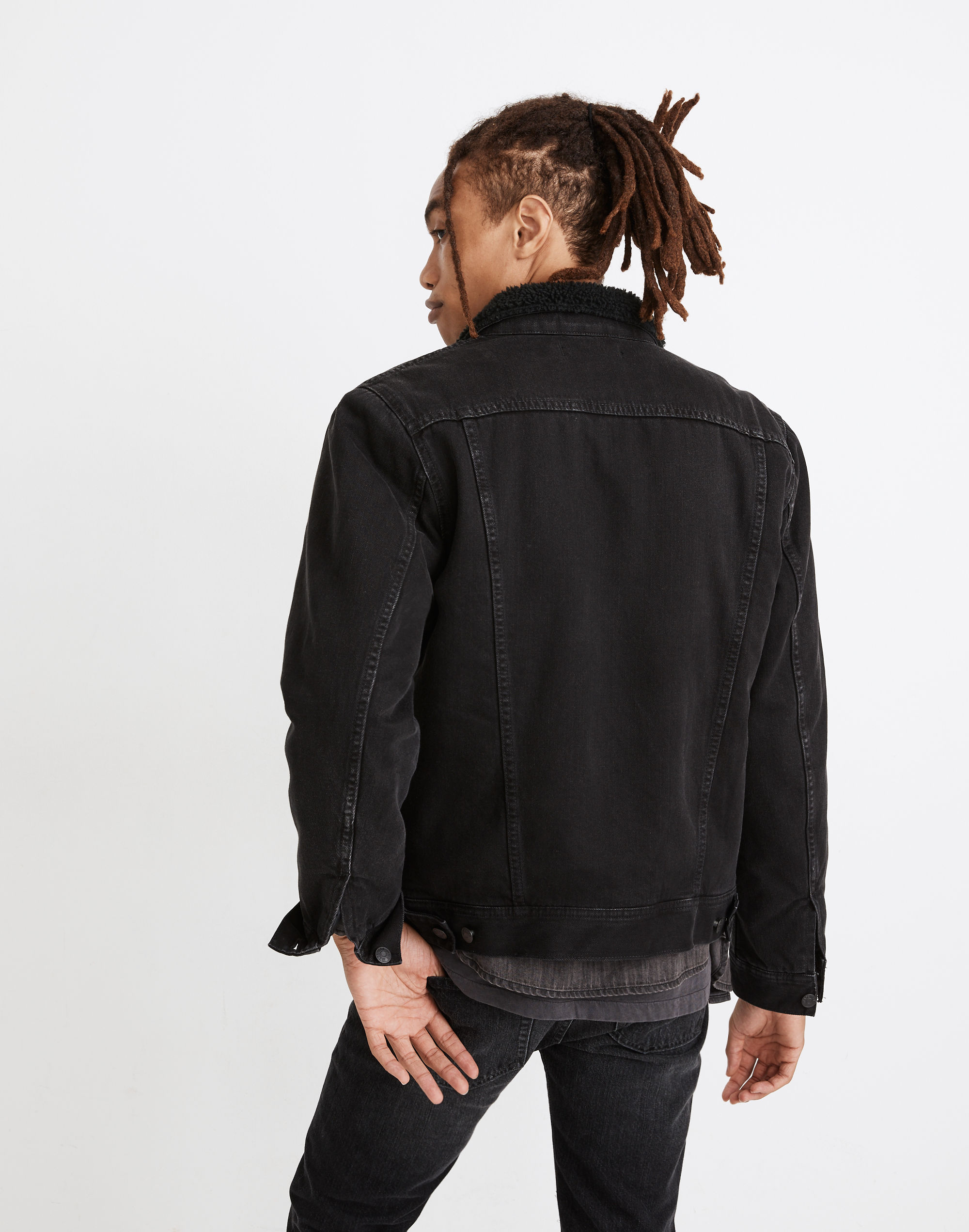 Sherpa Classic Jean Jacket in Black