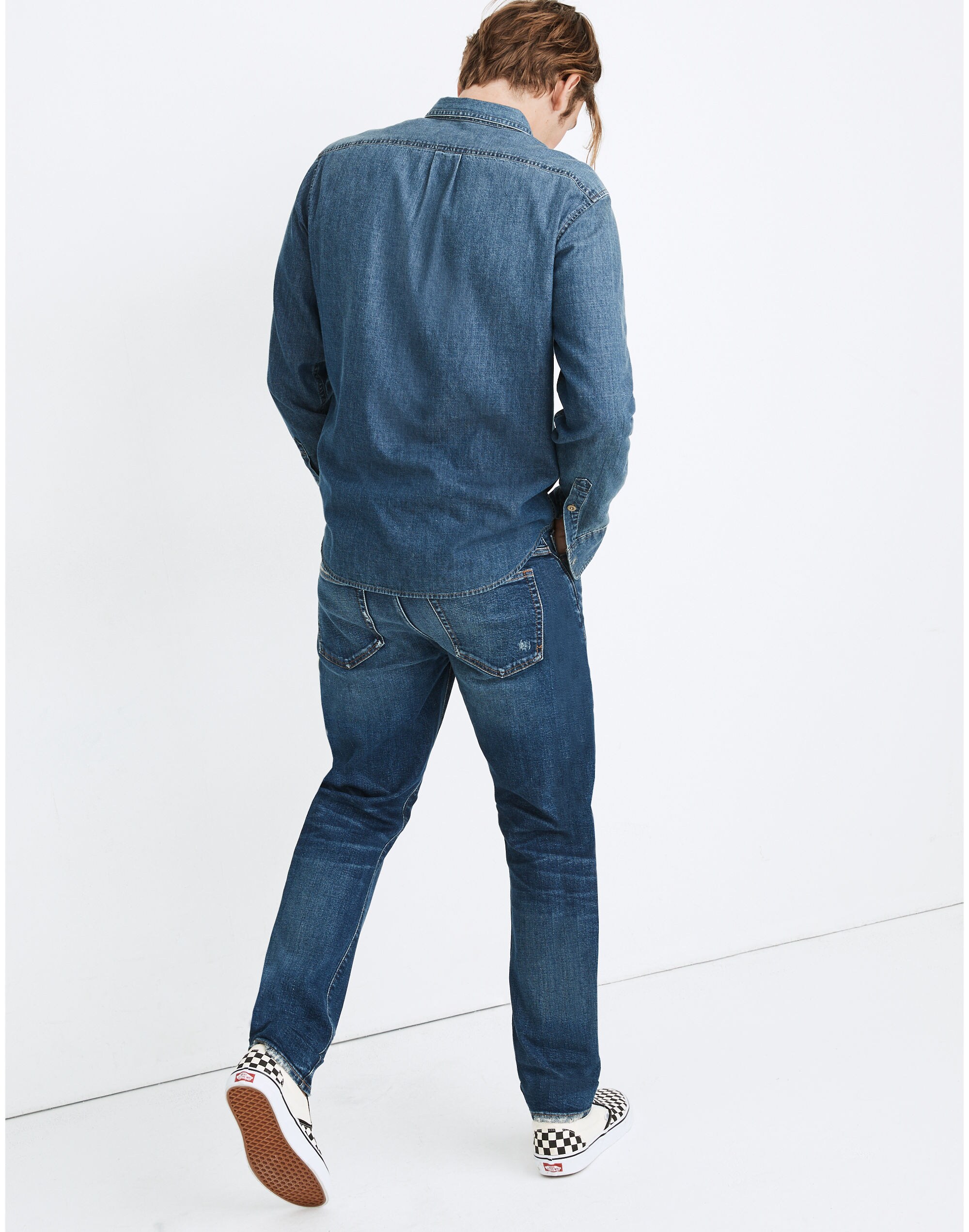 Straight Jeans in Enid Wash