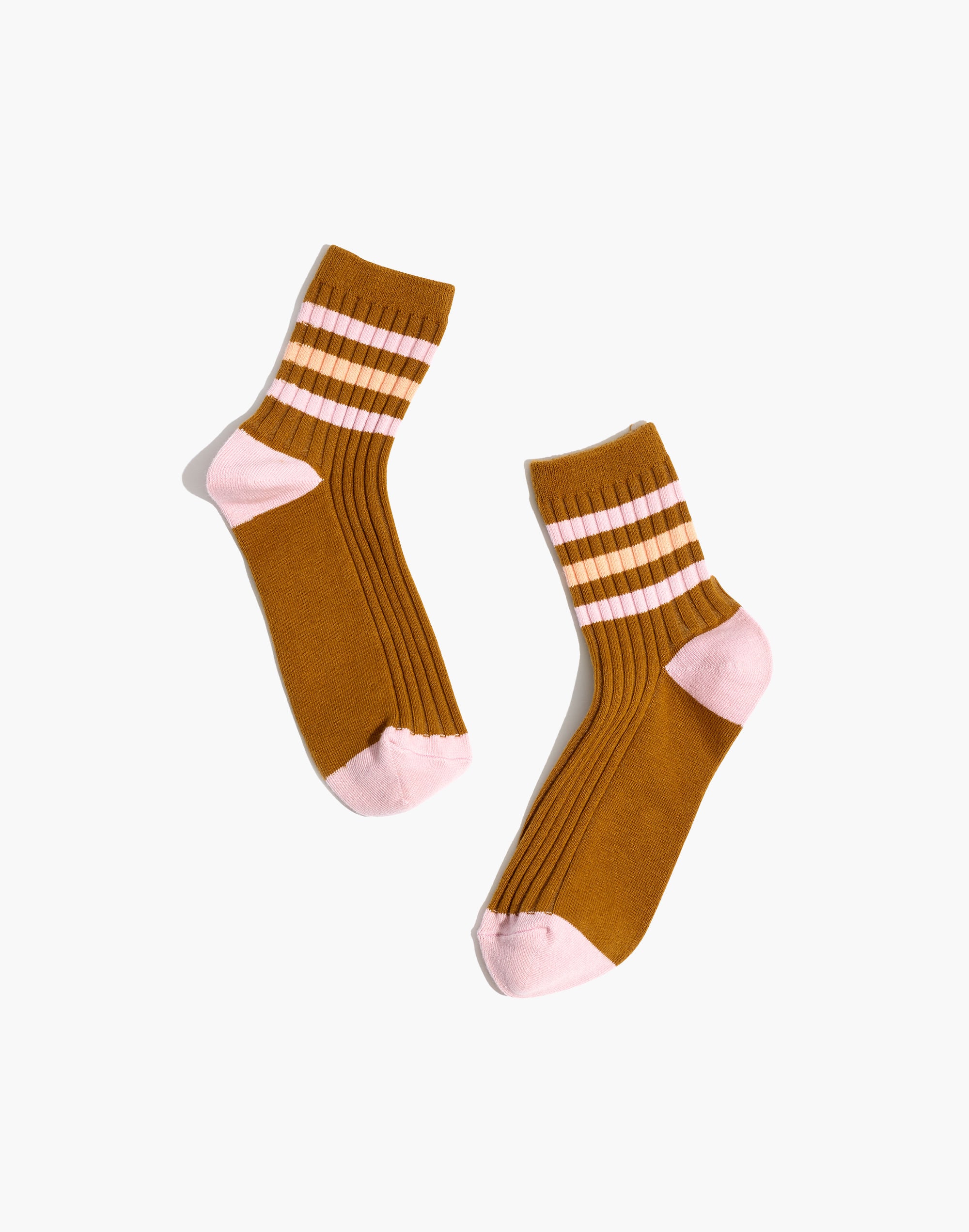 ribbed athletic tube socks