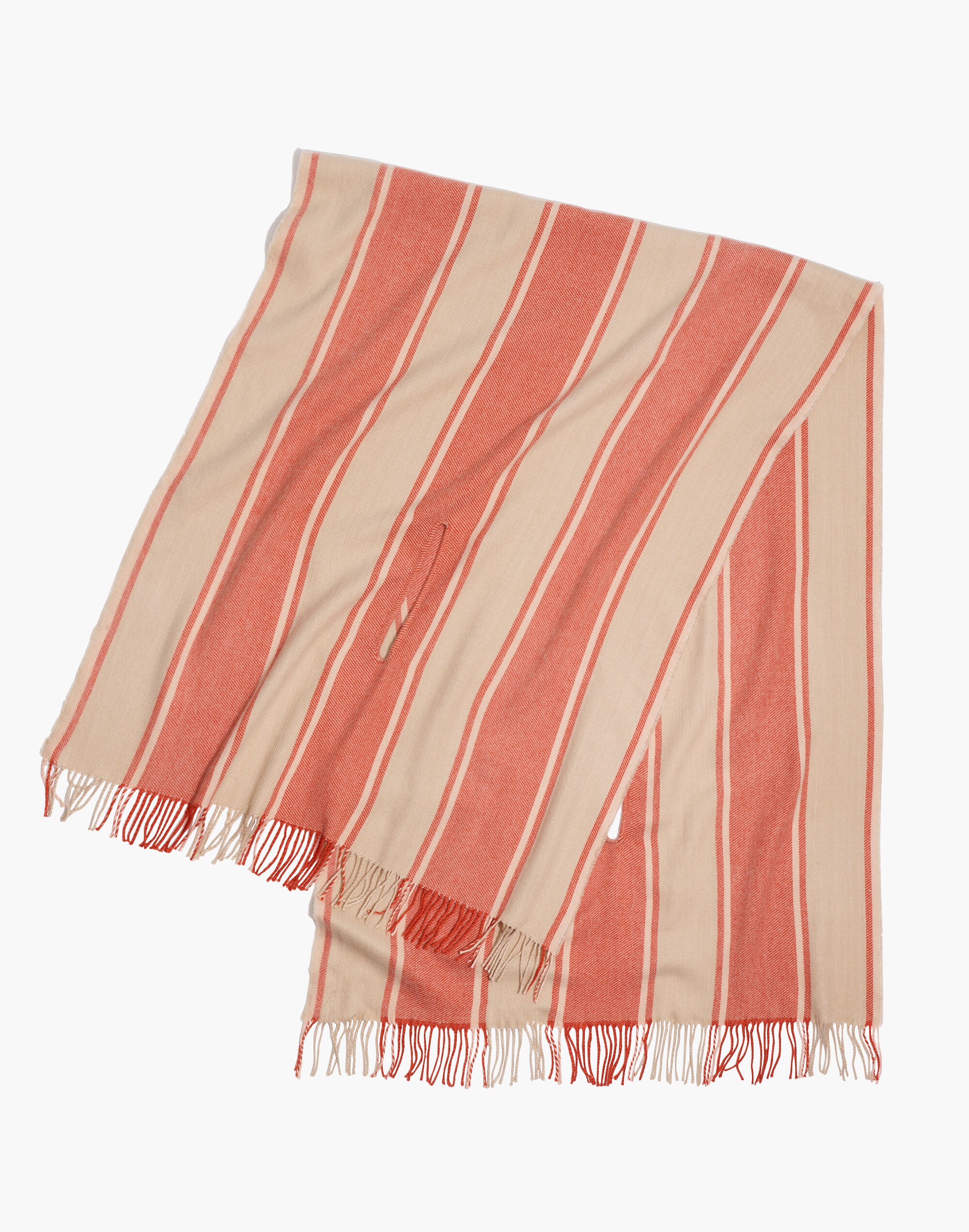 Twill Stripe Cape Scarf