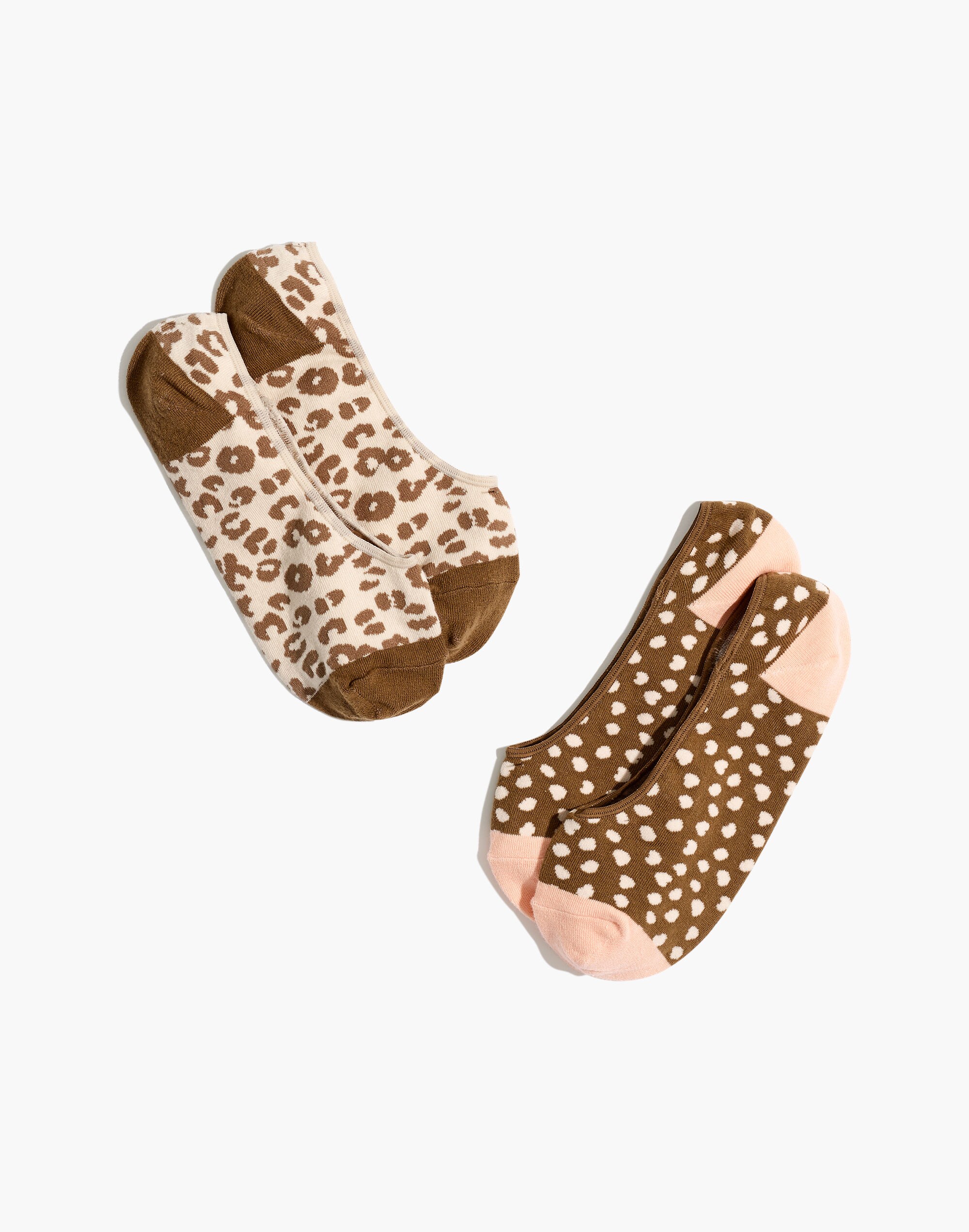 Two-Pack Leopard Low-Profile Socks