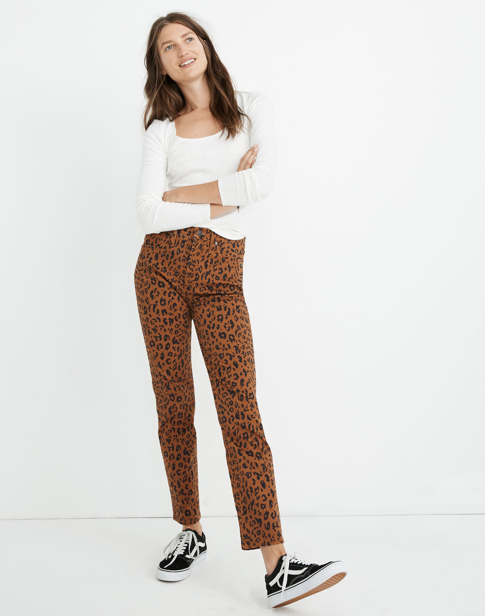 Stovepipe Jeans in Leopard
