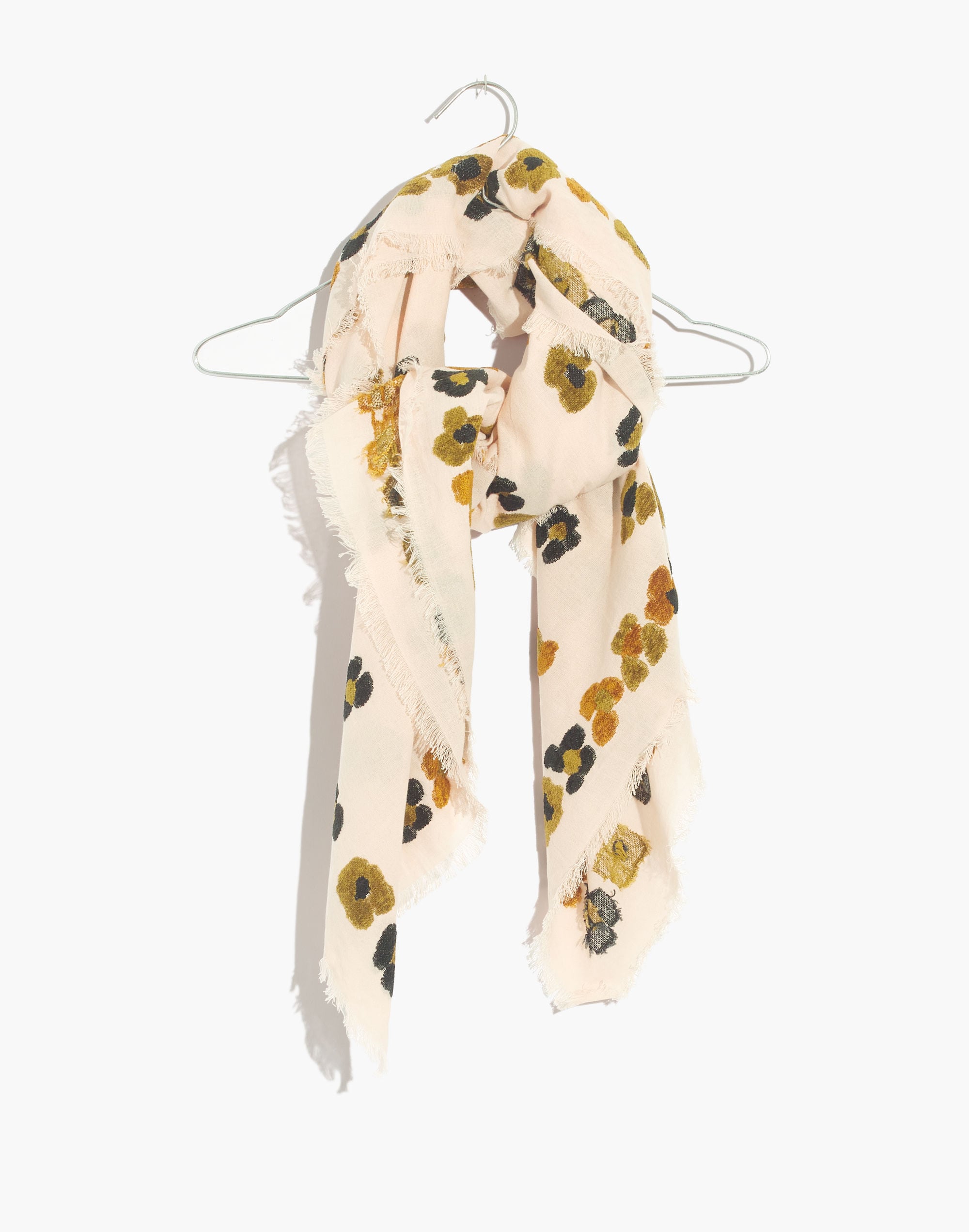 Feline Floral Jacquard Scarf