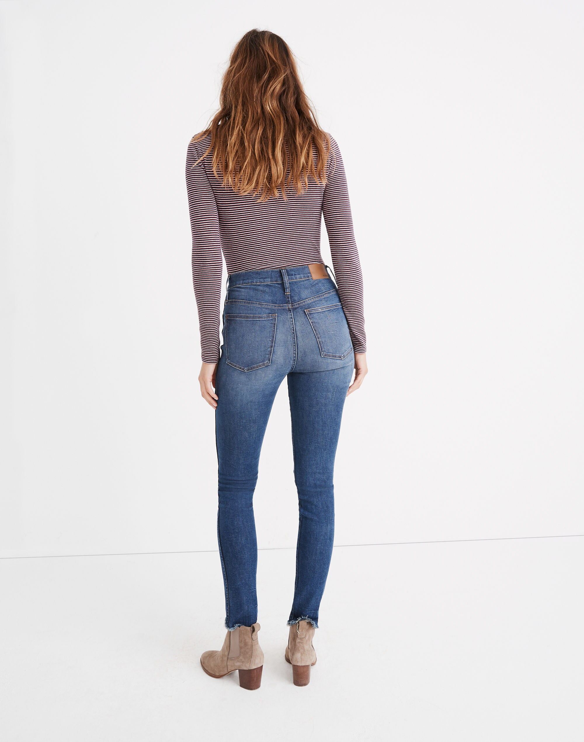 10" High-Rise Skinny Jeans in Brockton Wash