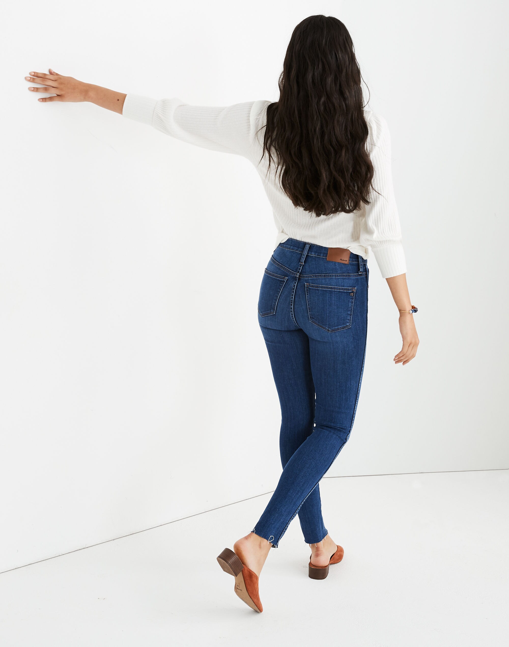 Petite 10" High-Rise Skinny Jeans in Brinville Wash: Button-Front Tencel&trade; Edition