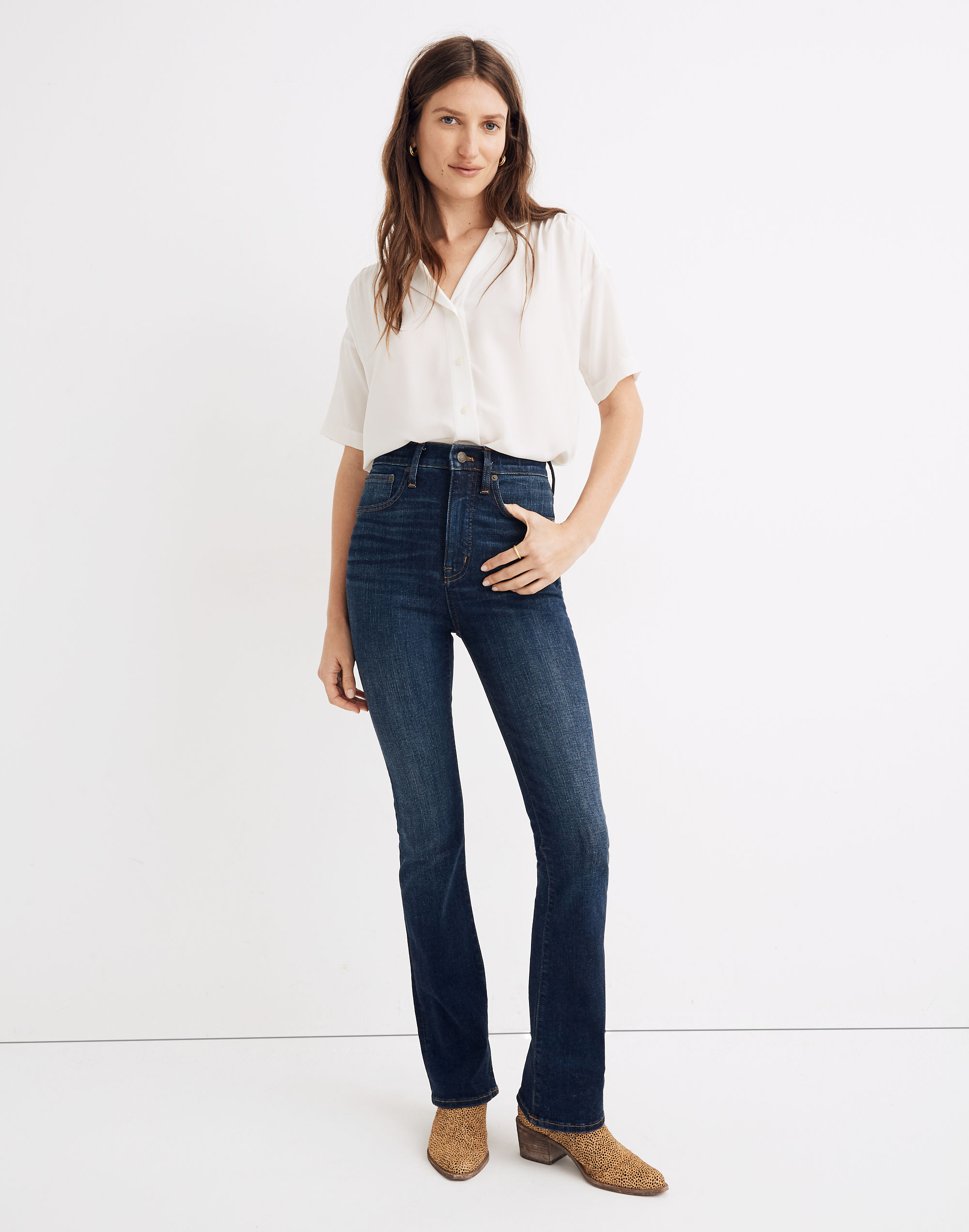 Skinny Flare Jeans in Lasalle Wash